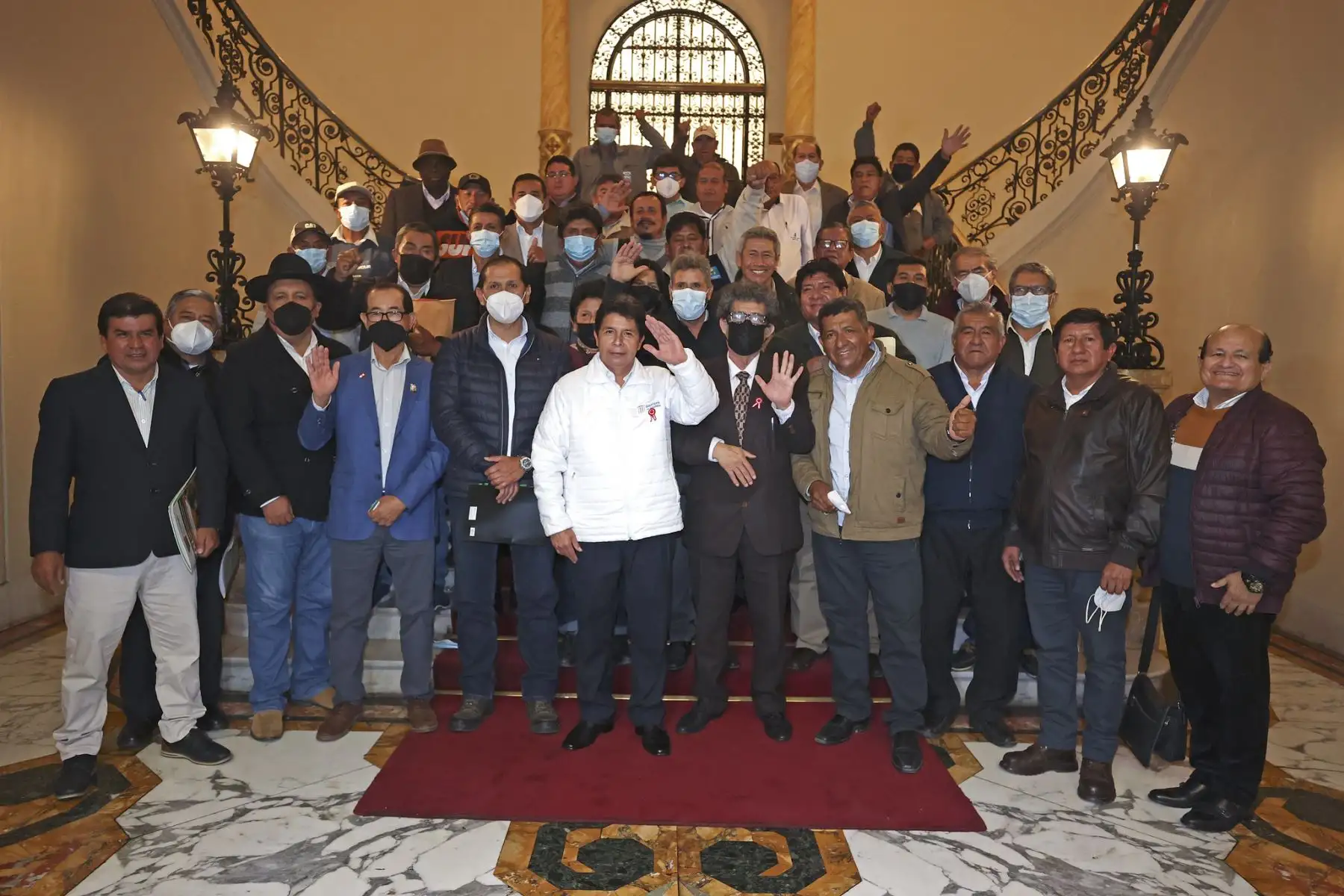 Presidente Pedro Castillo lidera reunión con representantes de gremios arroceros.
Foto: ANDINA/Prensa Presidencia