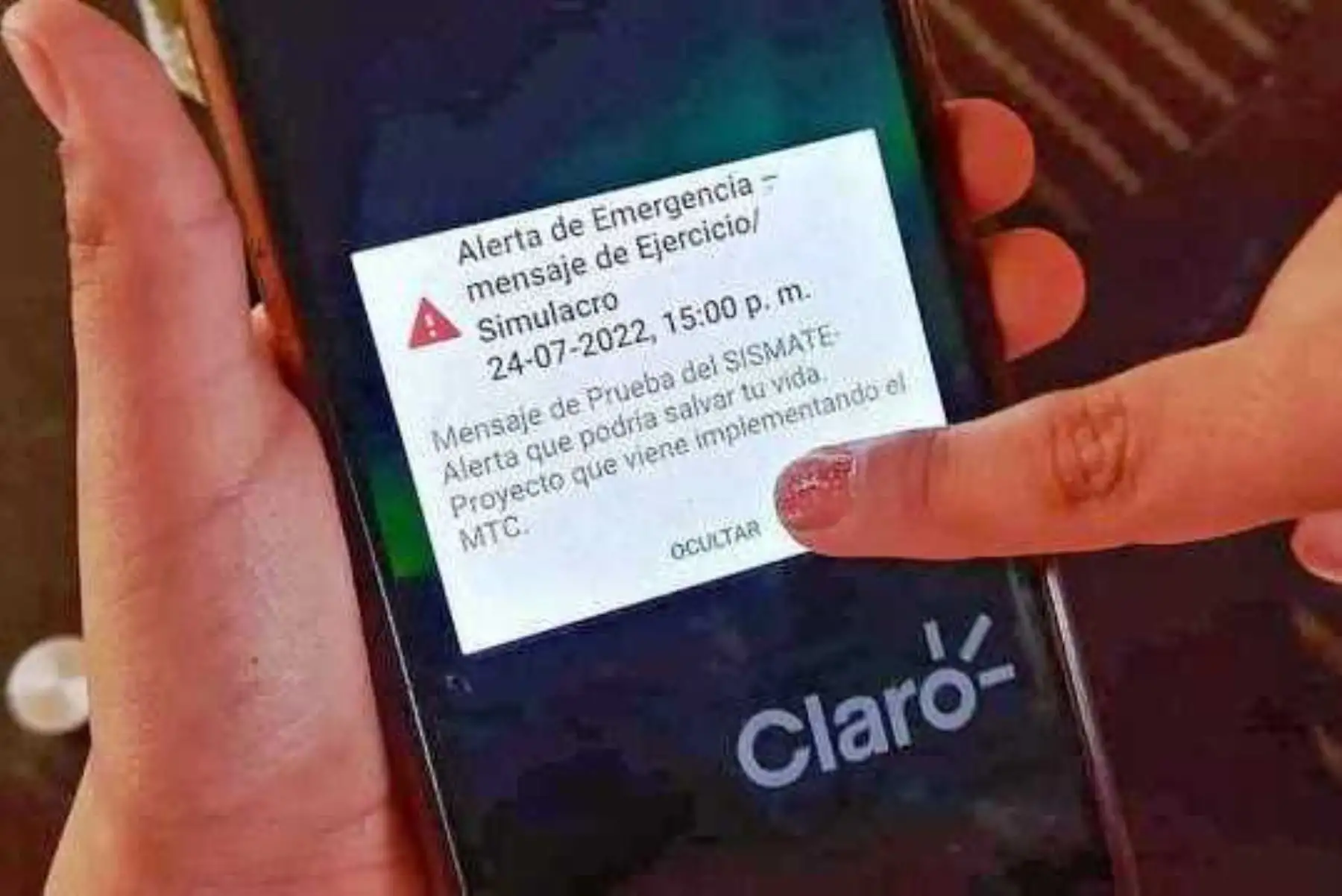 MTC realizó con éxito prueba de alerta Sismate a nivel nacional. Foto: ANDINA/Difusión.