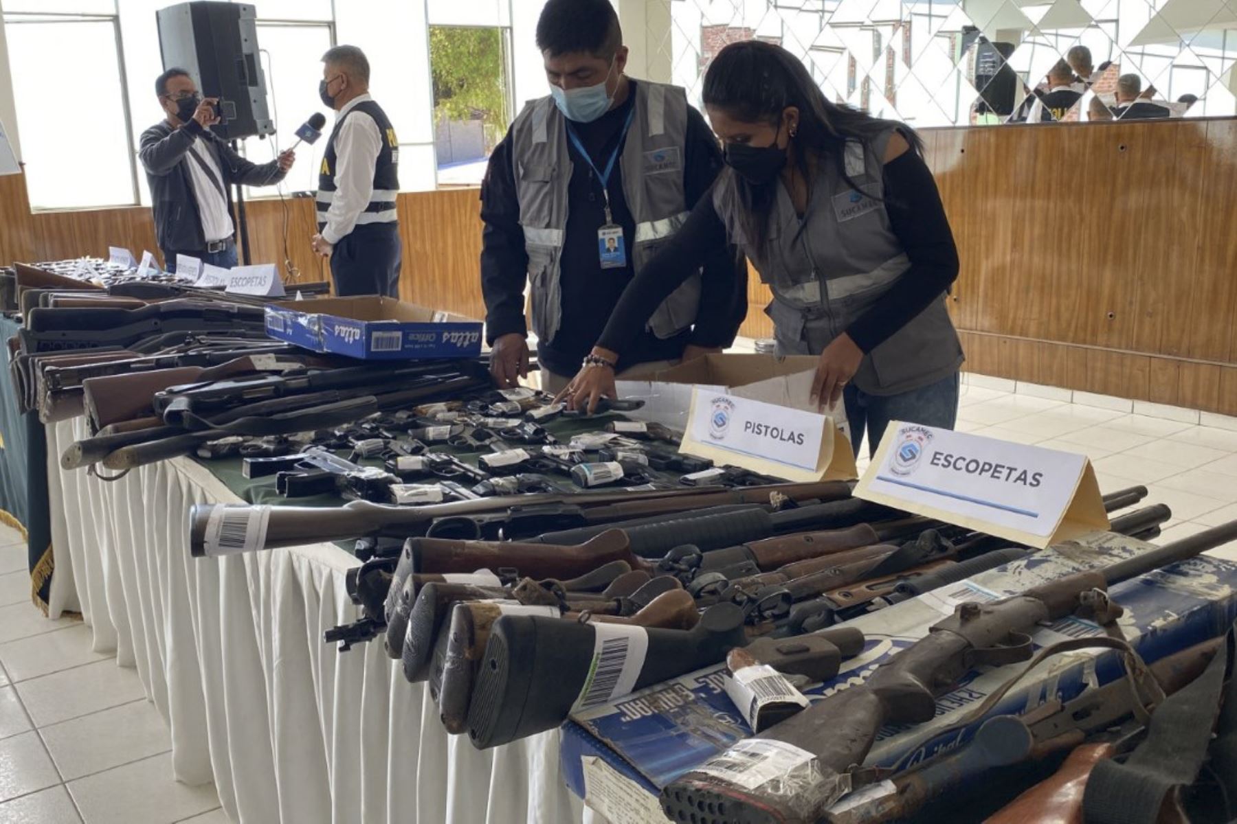 Cajamarca: Sucamec y PNP presentaron 161 armas de fuego decomisadas en acciones conjuntas