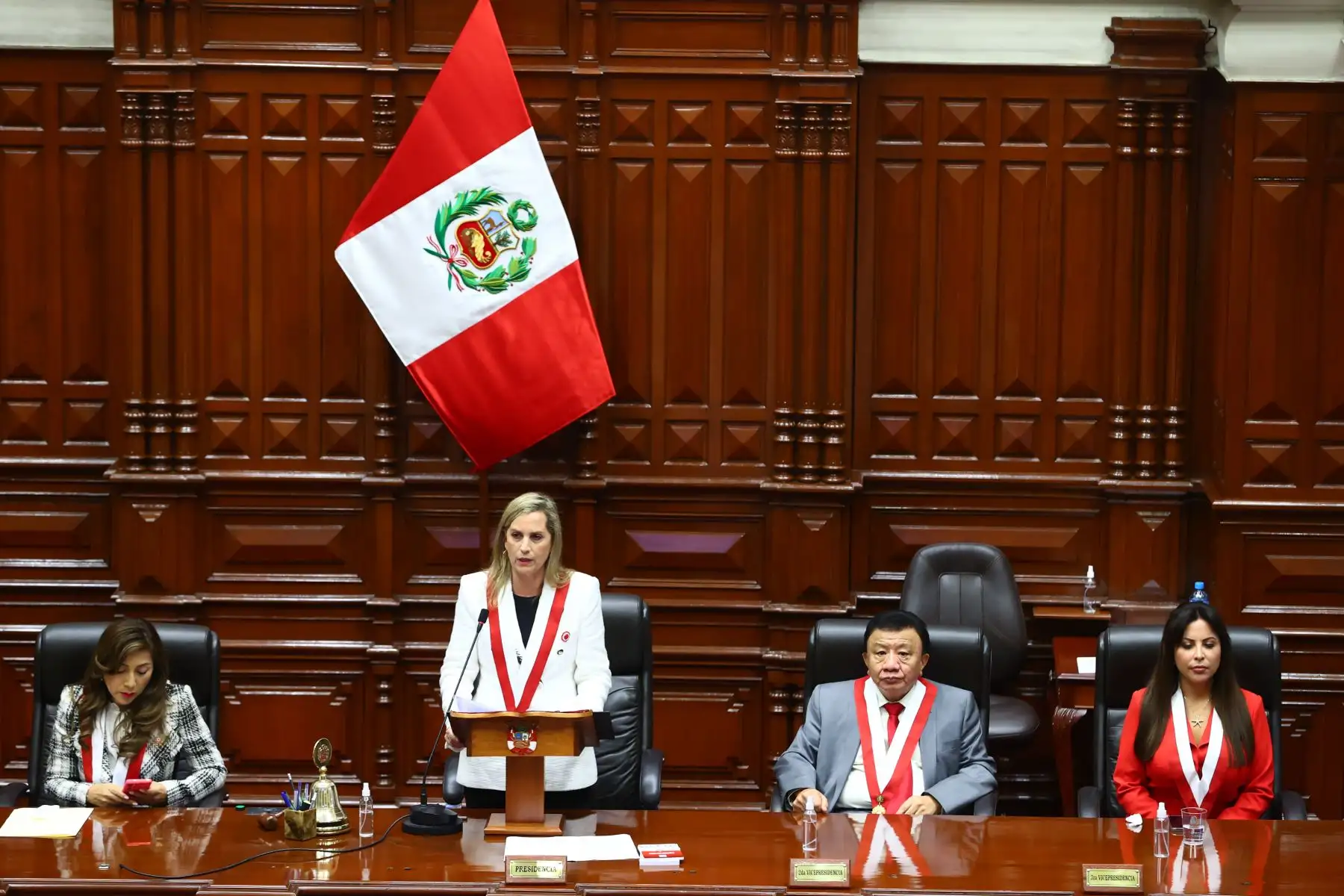 El Pleno del Congreso realiza el proceso de elección de la nueva Mesa Directiva del Congreso de la República para el periodo 2022-2023. Foto: ANDINA/ Andrés Valle