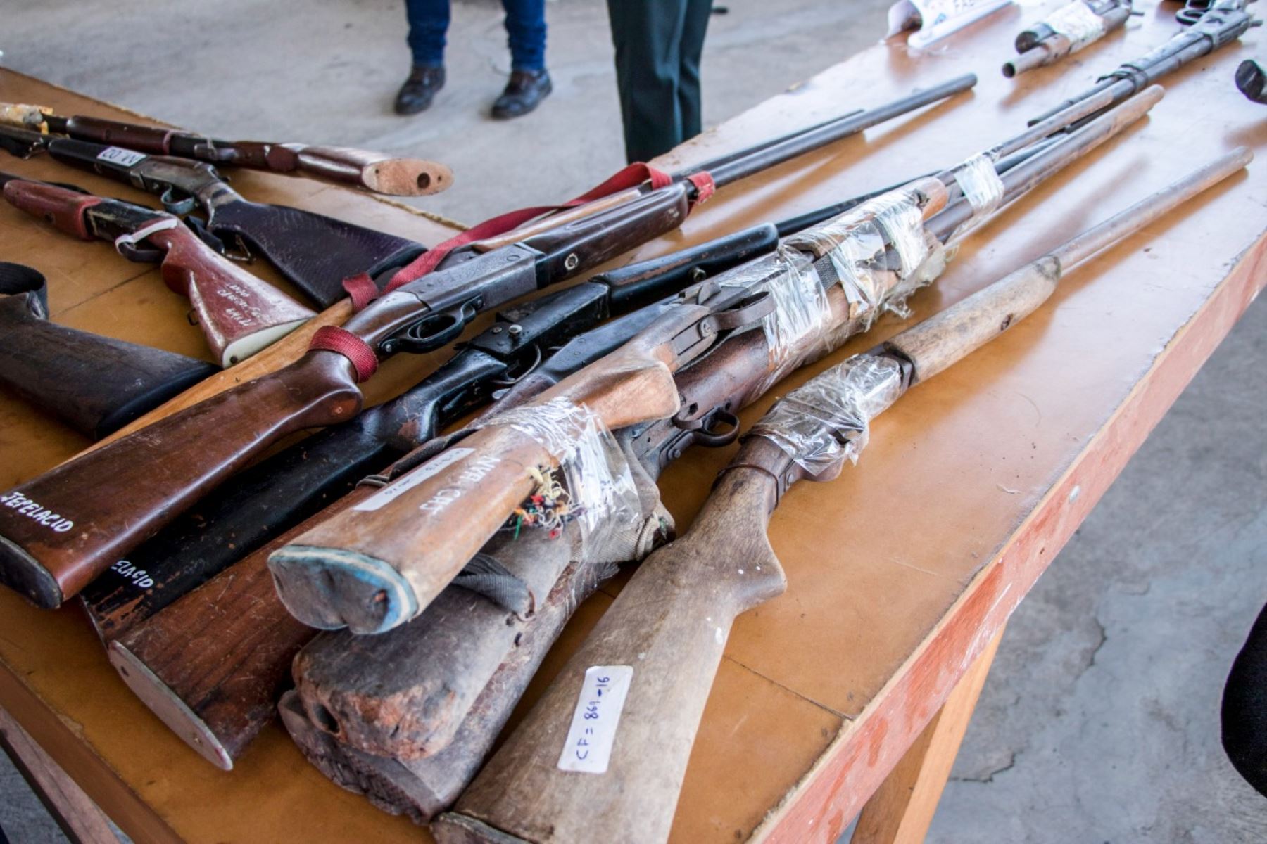 San Martín: Sucamec y PNP presentan 52 armas decomisadas involucradas en hechos delictivos