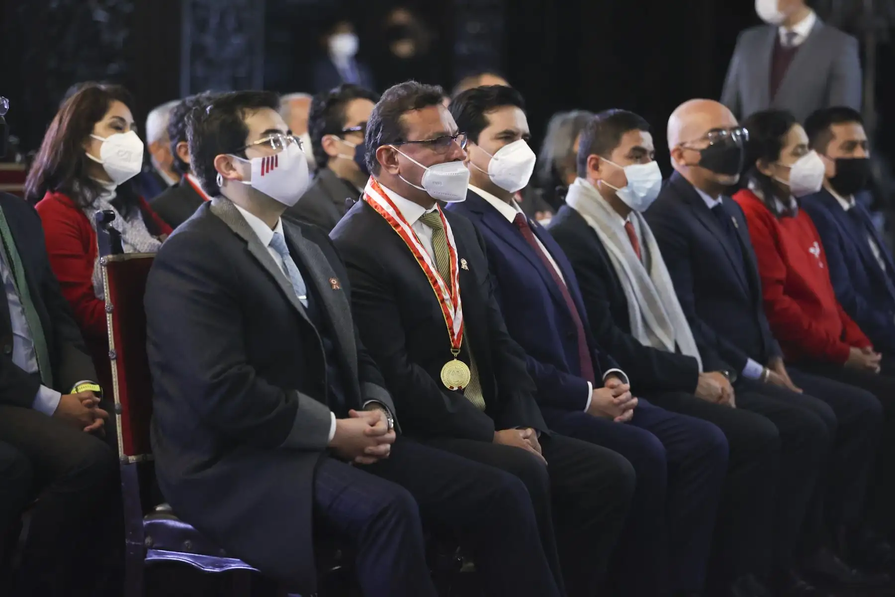 Presidente de la República, Pedro Castillo, reconoce a la atleta Kimberly García por haber obtenido dos medallas de oro en el mundial de atletismo.
Foto: ANDINA/Prensa Presidencia