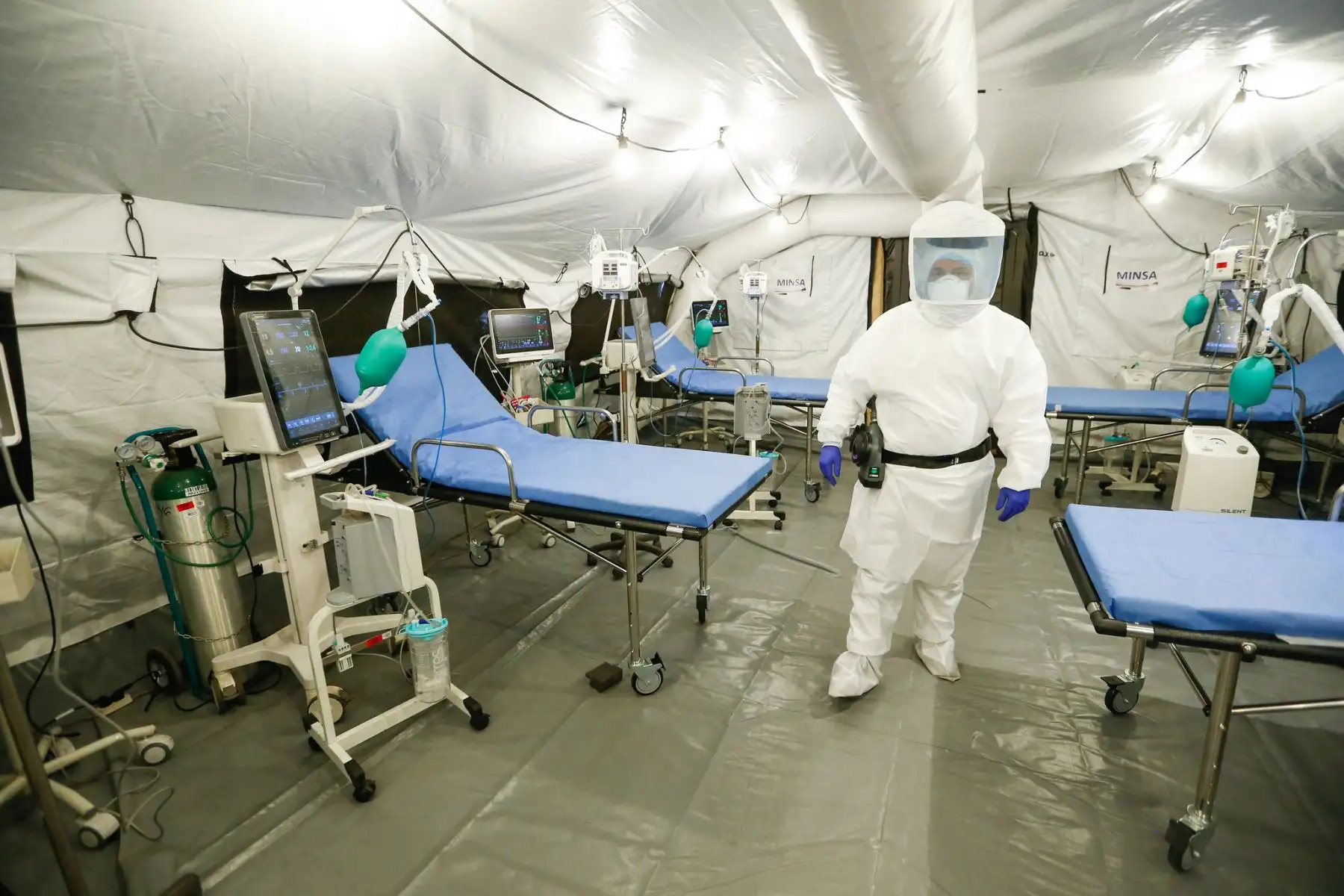 Ministerio de Salud realiza  un simulacro para evaluar las acciones de respuesta ante posible inoperatividad de los establecimientos de salud luego de un sismo, como parte del Plan de Continuidad Operativa del Minsa.
Foto: Minsa