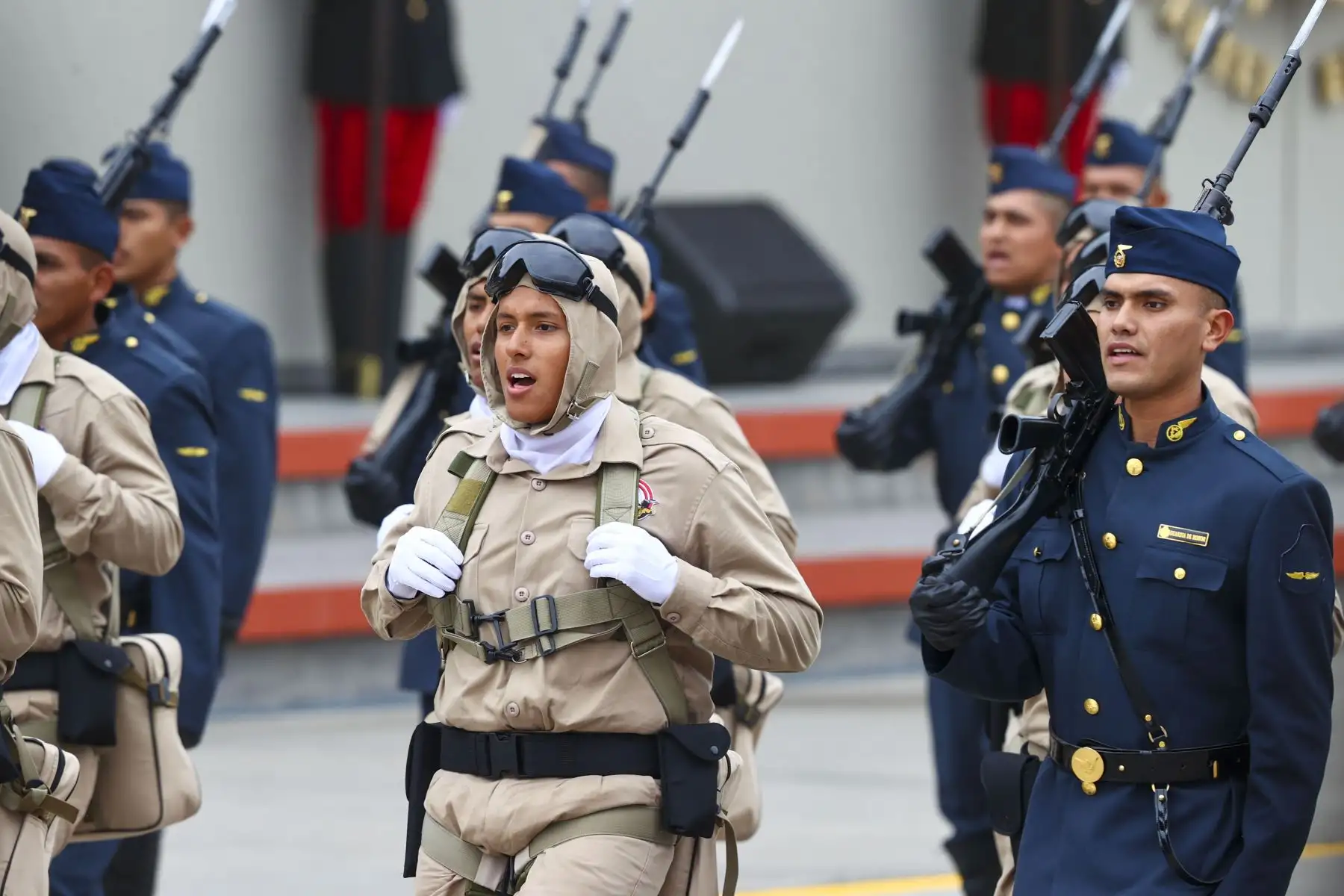 Unidades históricas de la Legión Peruana de la Guardia (EP) se hace presente en la Gran Parada Militar y Desfile Cívico Militar por el 201 aniversario de la independencia del Perú. Foto: ANDINA/ Andrés Valle