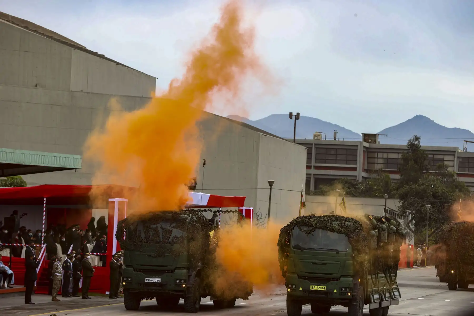 Agrupamientos Hipomóvil, Motorizado y Aéreo, en la Gran Parada y Desfile Militar en el Cuartel General del Ejército, como parte de los actos conmemorativos por el 201 aniversario de la Independencia del Perú. Foto: ANDINA/ Andrés Valle
