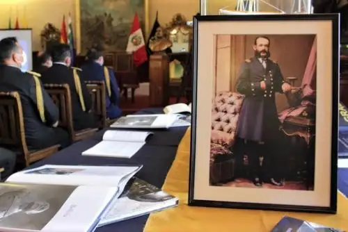 Homenaje al Gran Almirante Miguel Grau Seminario en Bolivia. Foto: ANDINA/Difusión