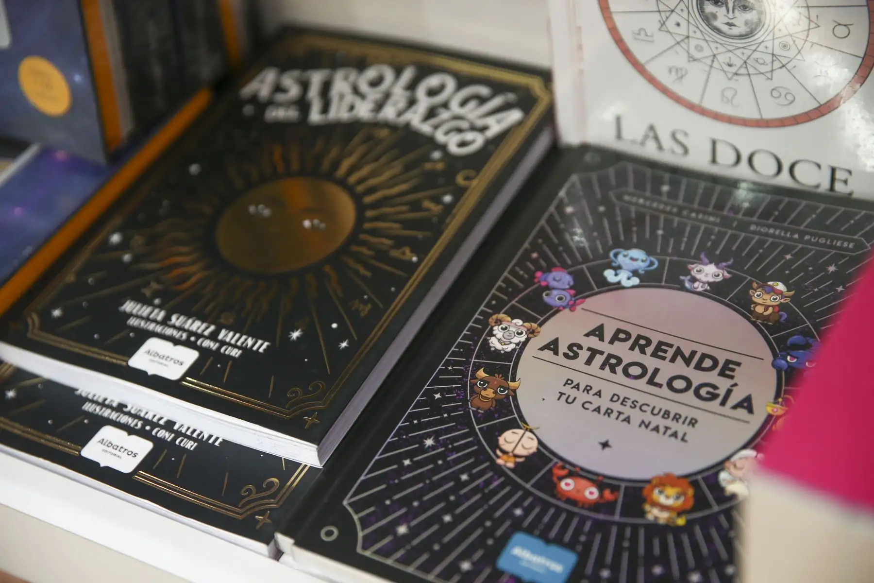 En la librería Estruendomudo, ubicada en el stand 22, tienen libros para reflexionar sobre el poder de la astrología. "Cábalas" es el libro más económico de la sección y tiene el 20% de descuento. Foto: ANDINA/ Carla Patiño
