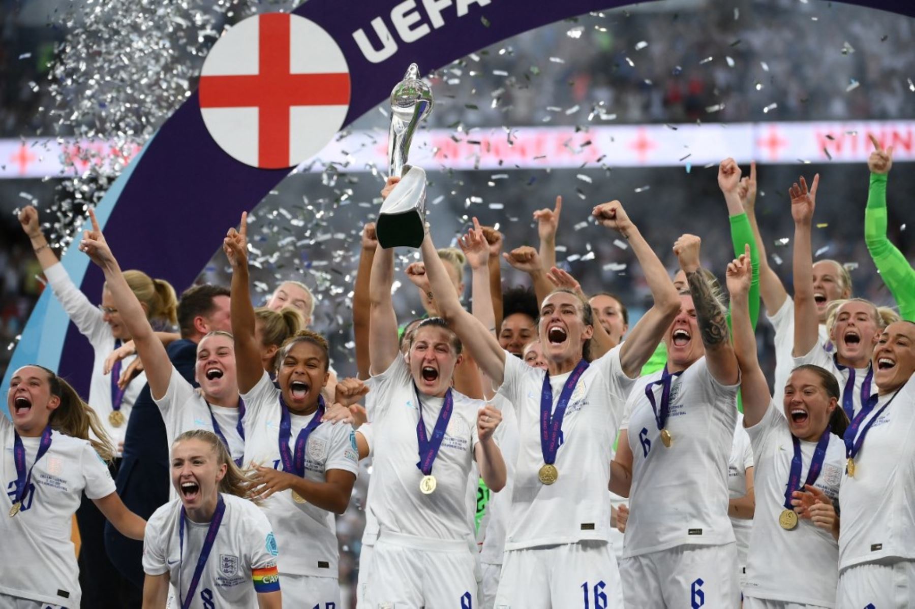 Inglaterra de coronó campeona de la Eurocopa Femenina