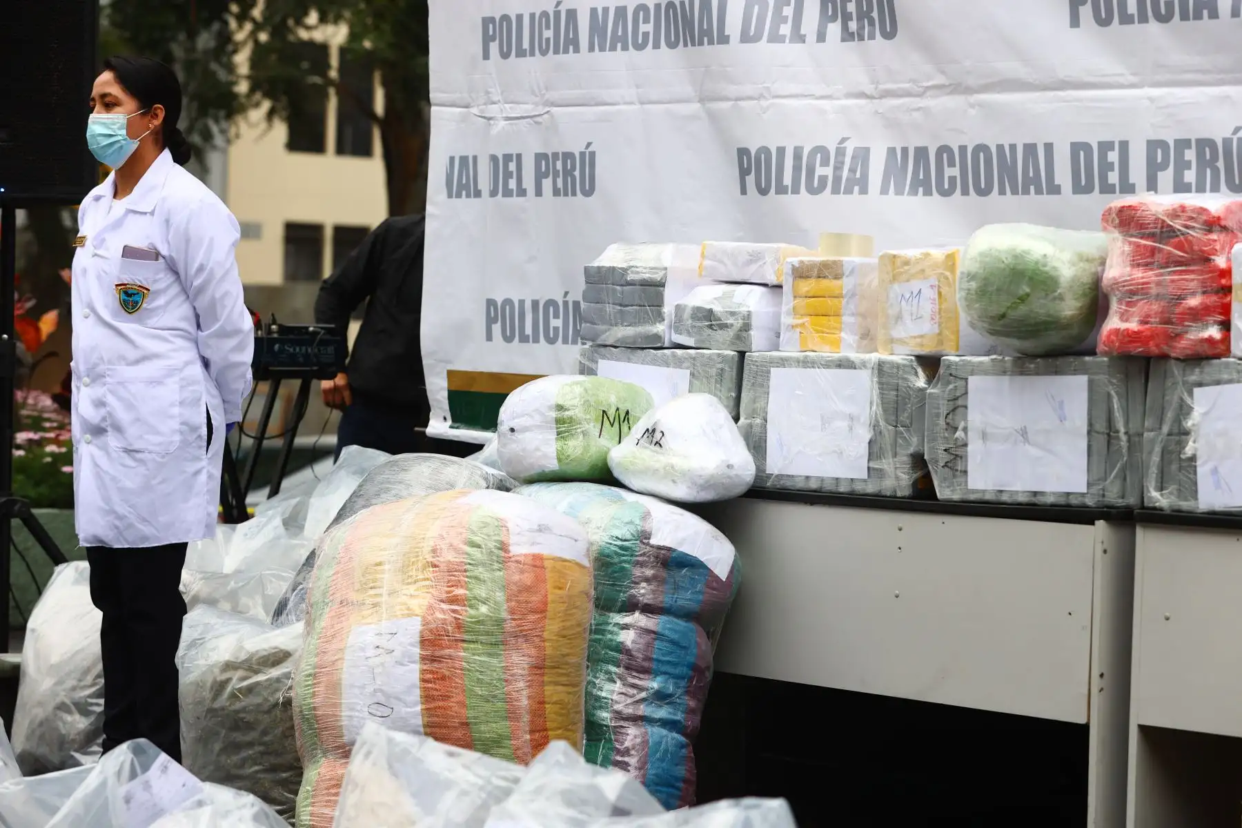 Se decomisaron diversos tipos de droga ilícita e insumos químicos; y también se destruyeron laboratorios clandestinos. Estos operativos se llevaron a cabo en el Callao, Ayacucho, Cusco, Ucayali e Ica; así como en el estado de Amazonas, en Brasil. Foto: ANDINA/ Andrés Valle