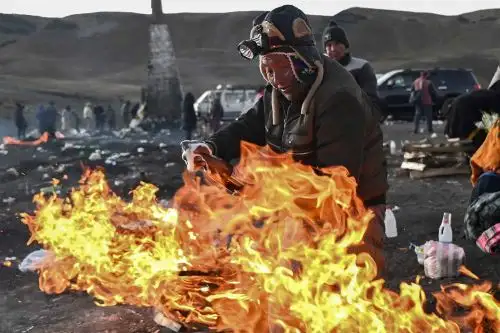 La festividad coincide con el inicio de los preparativo para la época de la siembra. Foto: AFP