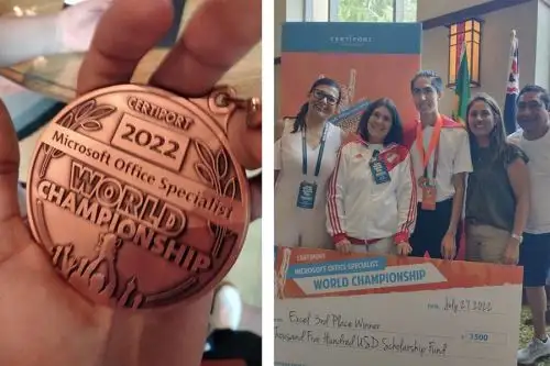 Nicolás Stigler Yañez consiguió el tercer lugar en categoría Excel en el Certiport MOS Specialist World Championship.