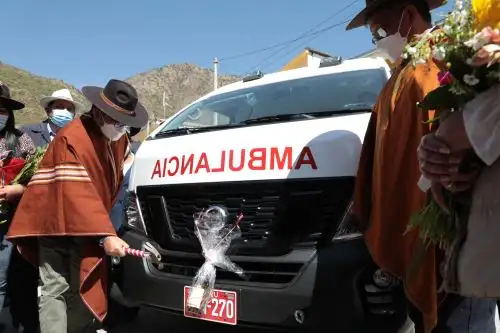 La ceremonia se desarrolló en el frontis de la Red de Salud de Aymaraes, región Apurímac. Foto: ANDINA/Minsa