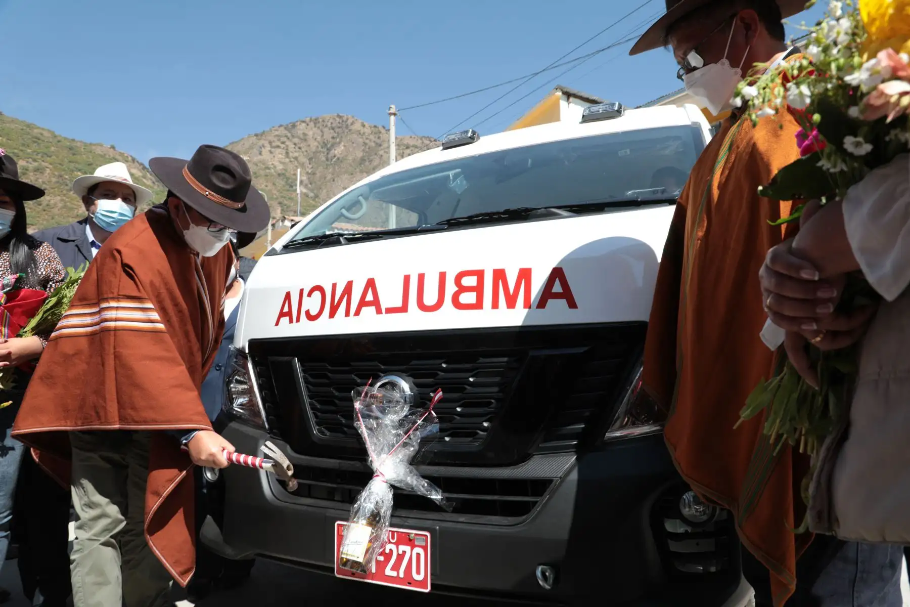La ceremonia se desarrolló en el frontis de la Red de Salud de Aymaraes, región Apurímac. Foto: ANDINA/Minsa