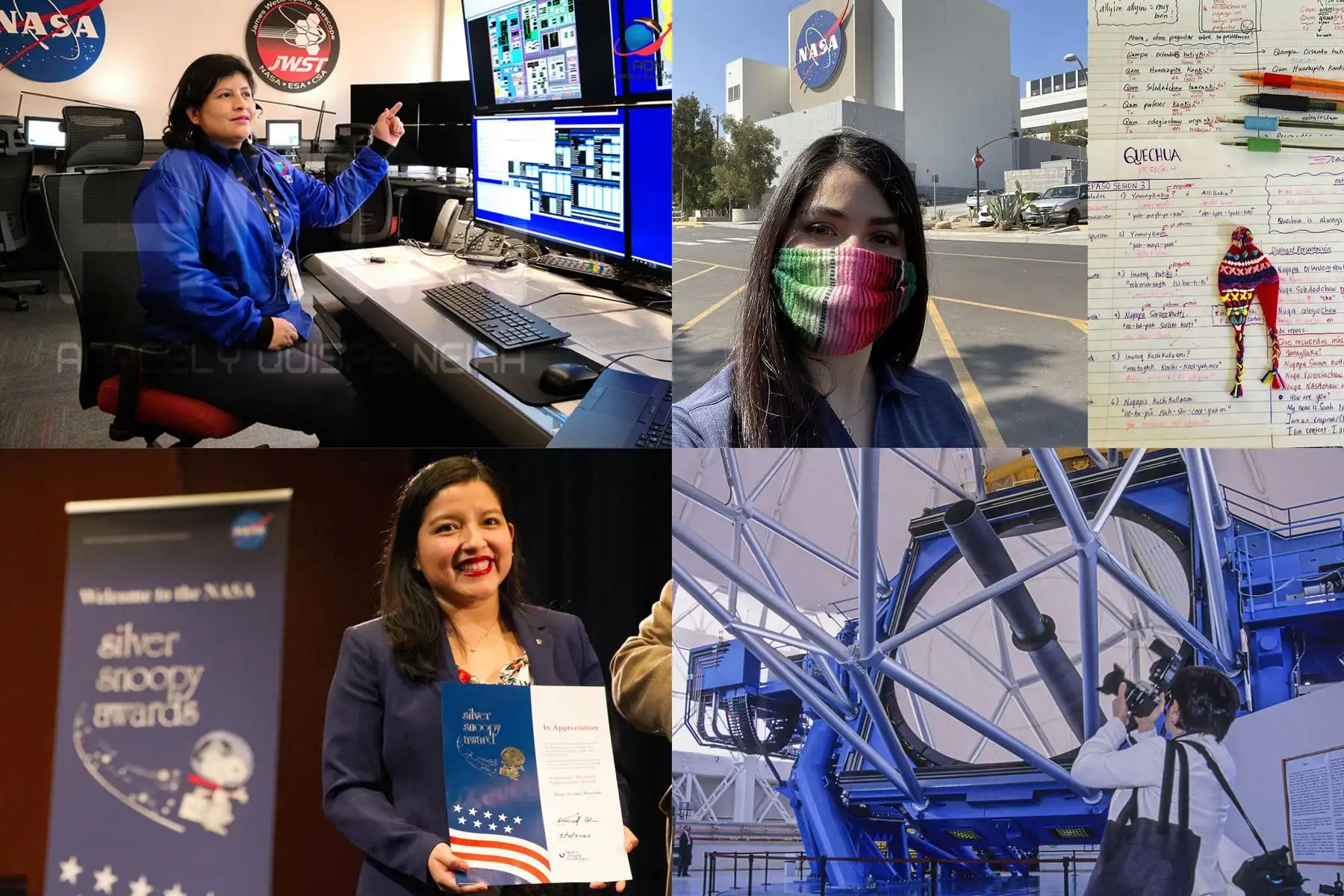 Biólogos, astrónomos, ingenieros y escolares forman parte de misiones y programas de la NASA.