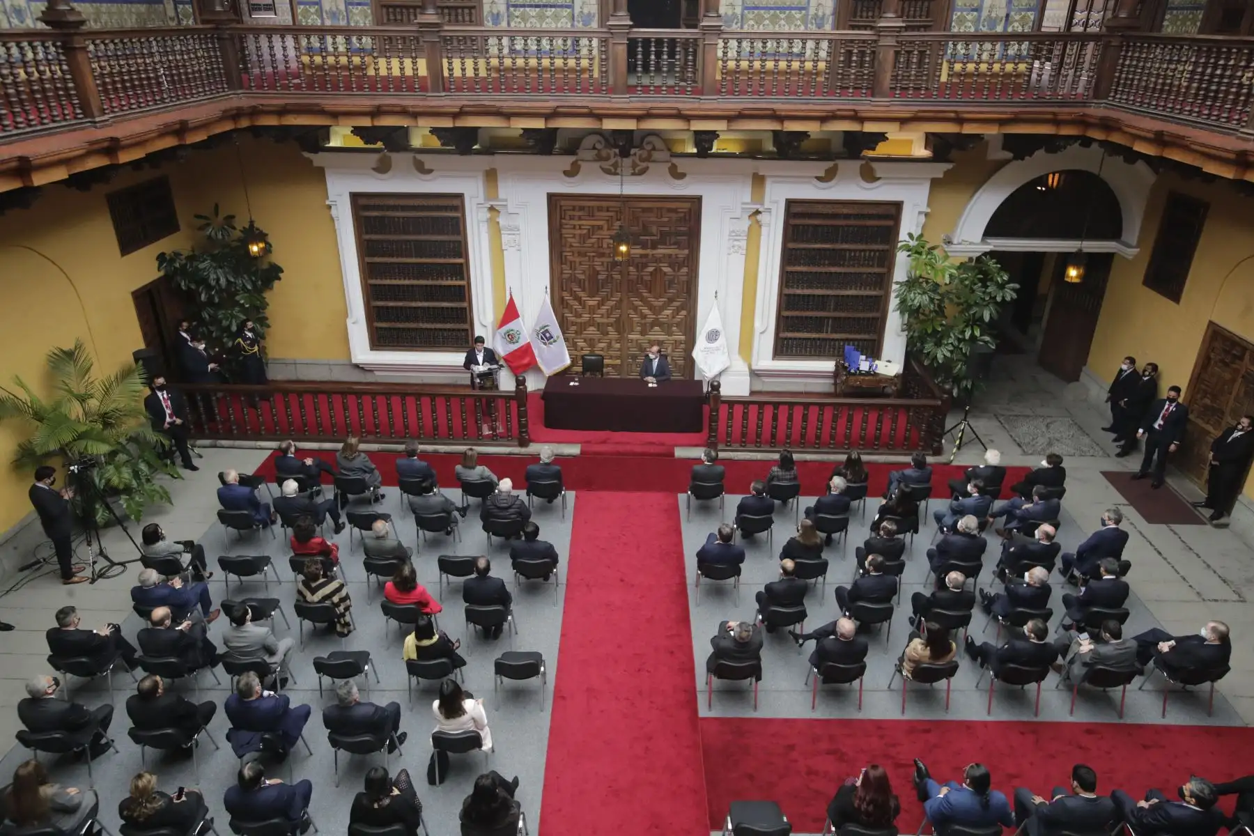 Presidente Pedro Castillo participa en ceremonia de aniversario del Ministerio de Relaciones Exteriores. Foto: ANDINA/ Prensas Presidencia