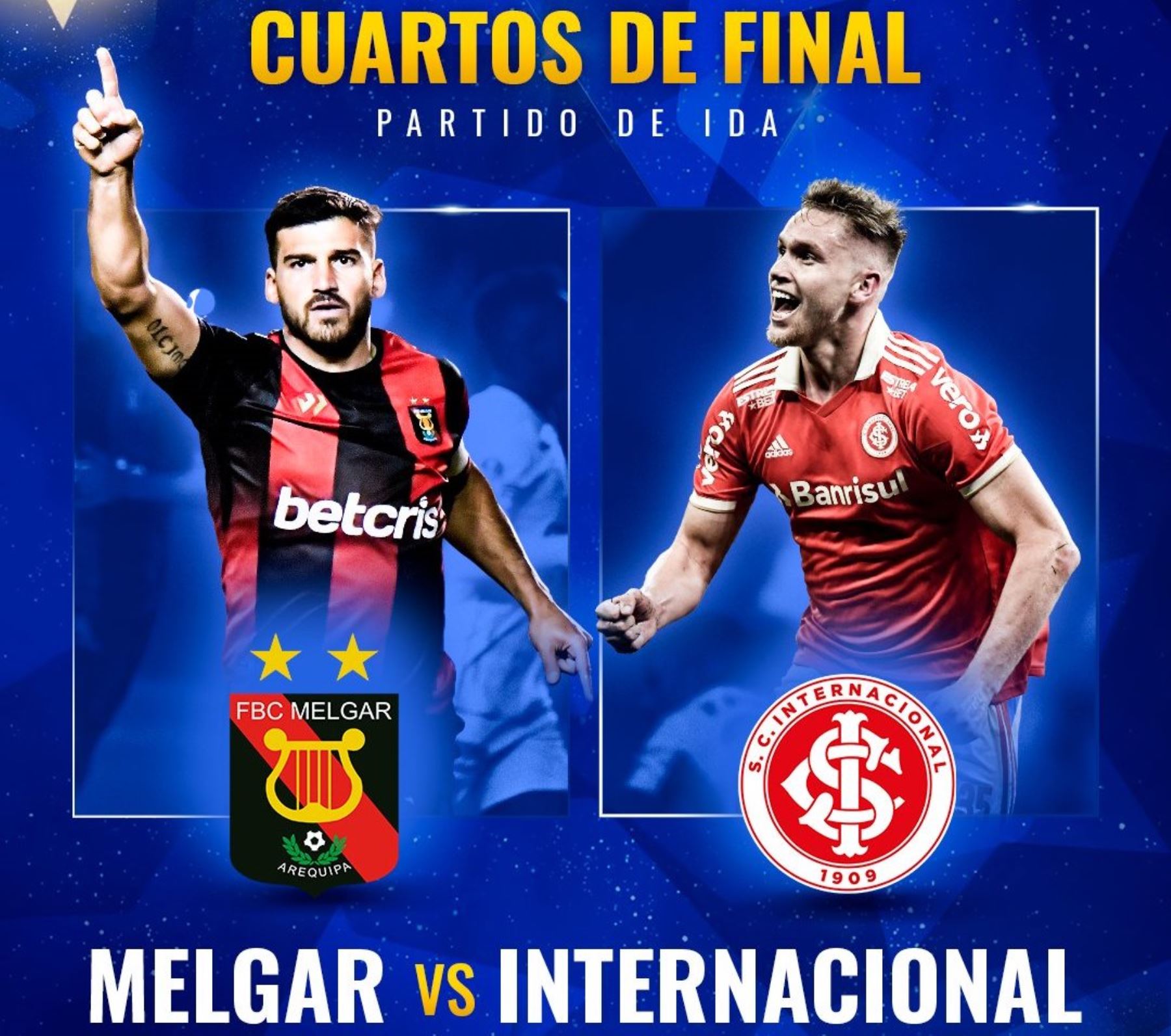 Melgar e Internacional se enfrentan en el Monumental de la UNSA por los cuartos de final de la Copa Sudamericana
