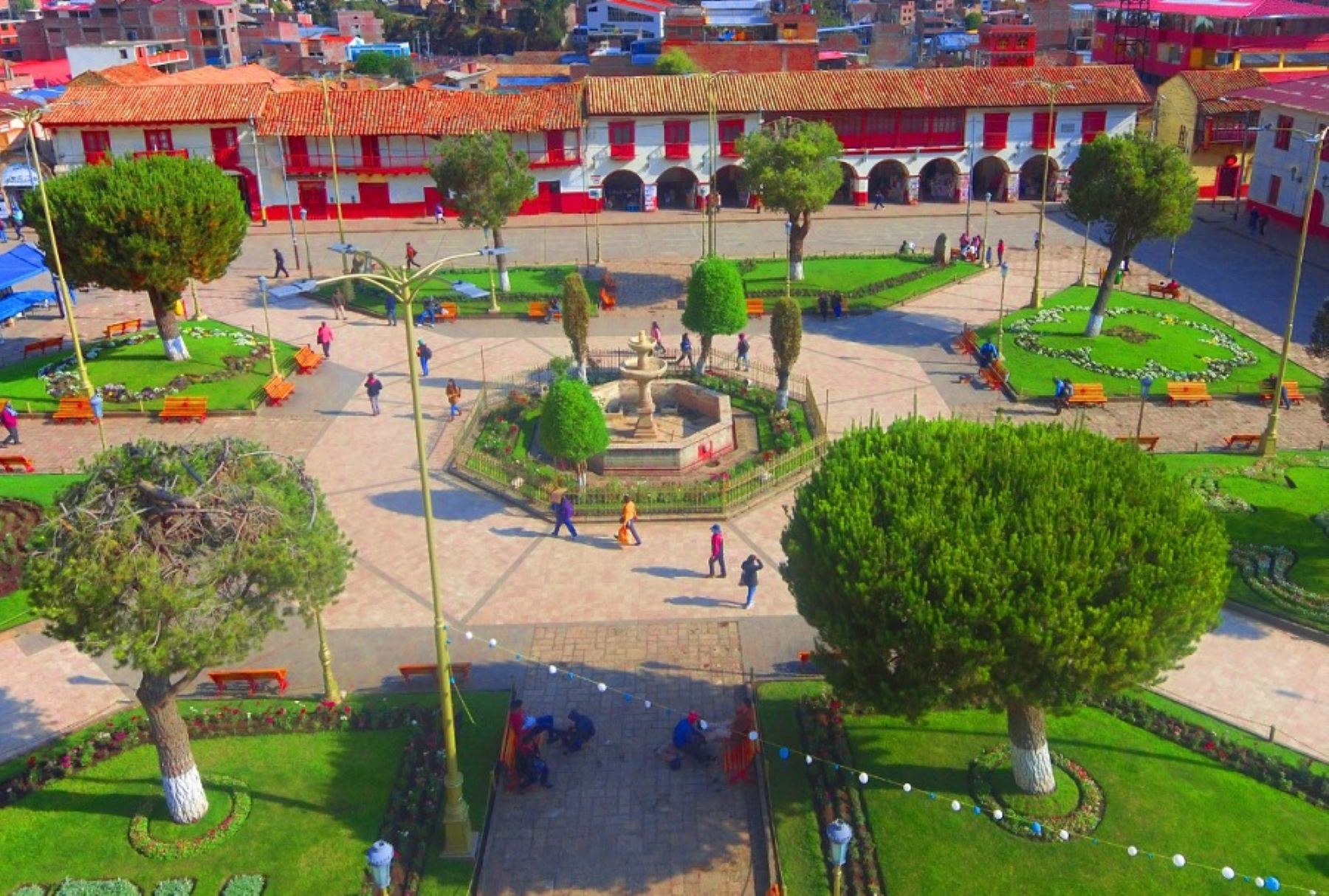 Plaza de Armas de la ciudad de Huancavelica.