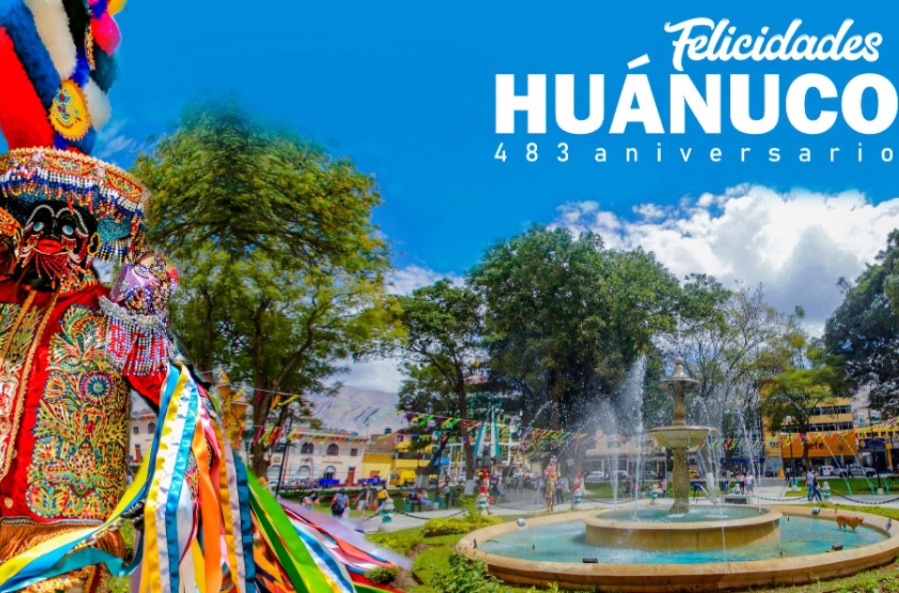 Próxima a cumplir su 483 aniversario de fundación española, la ciudad de Huánuco posee una hermosa geografía que constituye una bisagra natural entre la sierra y la selva peruana.