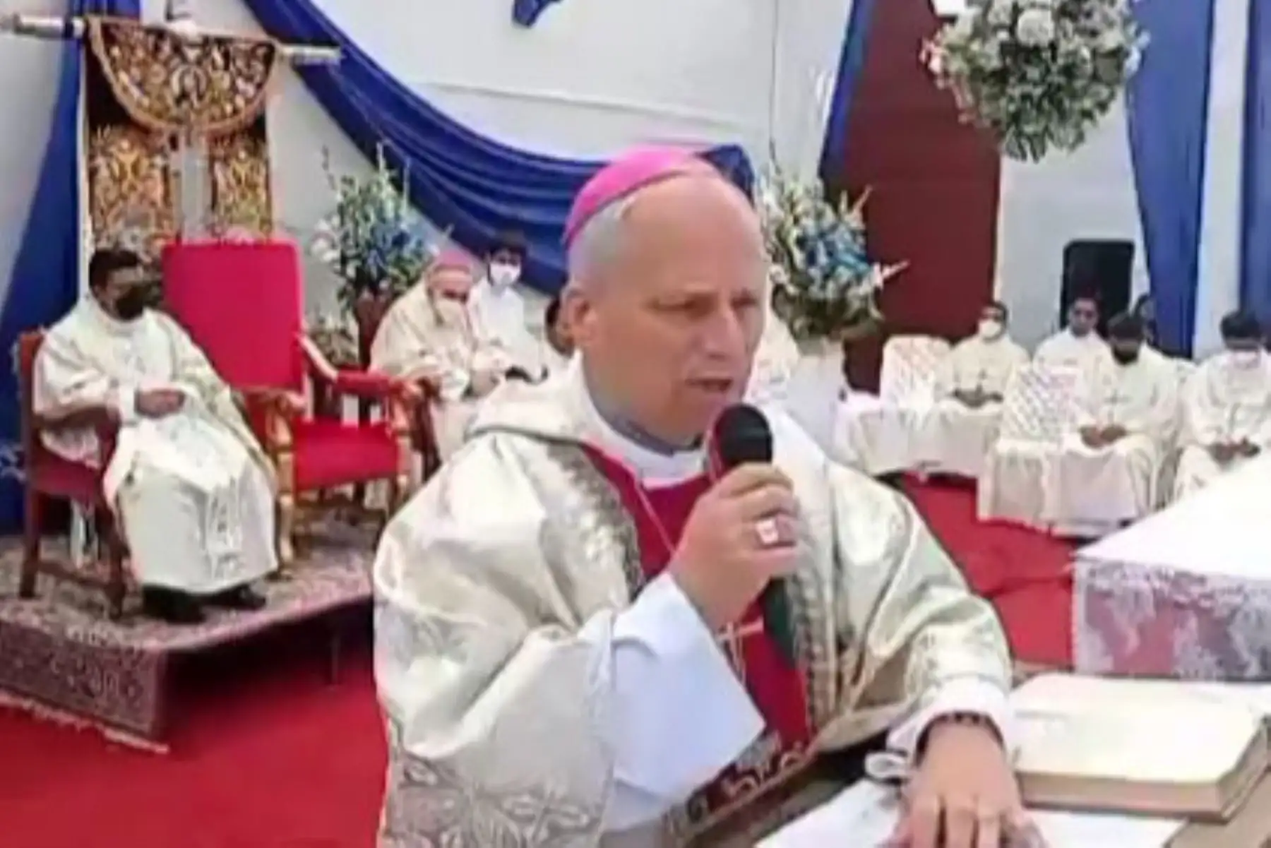 Missionary Robert Prevost when he was Bishop of Chiclayo, before becoming Pope Leo XIV. Photo: ANDINA/Difusión