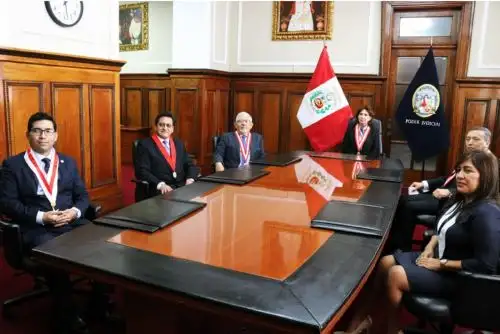 Miembros de la Corte Superior Nacional de Justicia. Cortesía