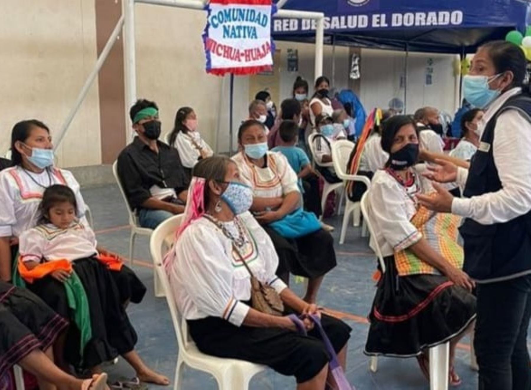 Brigadas de Salud del Minsa brindan atención integral de salud contra el friaje y bajas temperaturas a pobladores de comunidades nativas de la provincia de El Dorado, región San Martín. ANDINA/Difusión