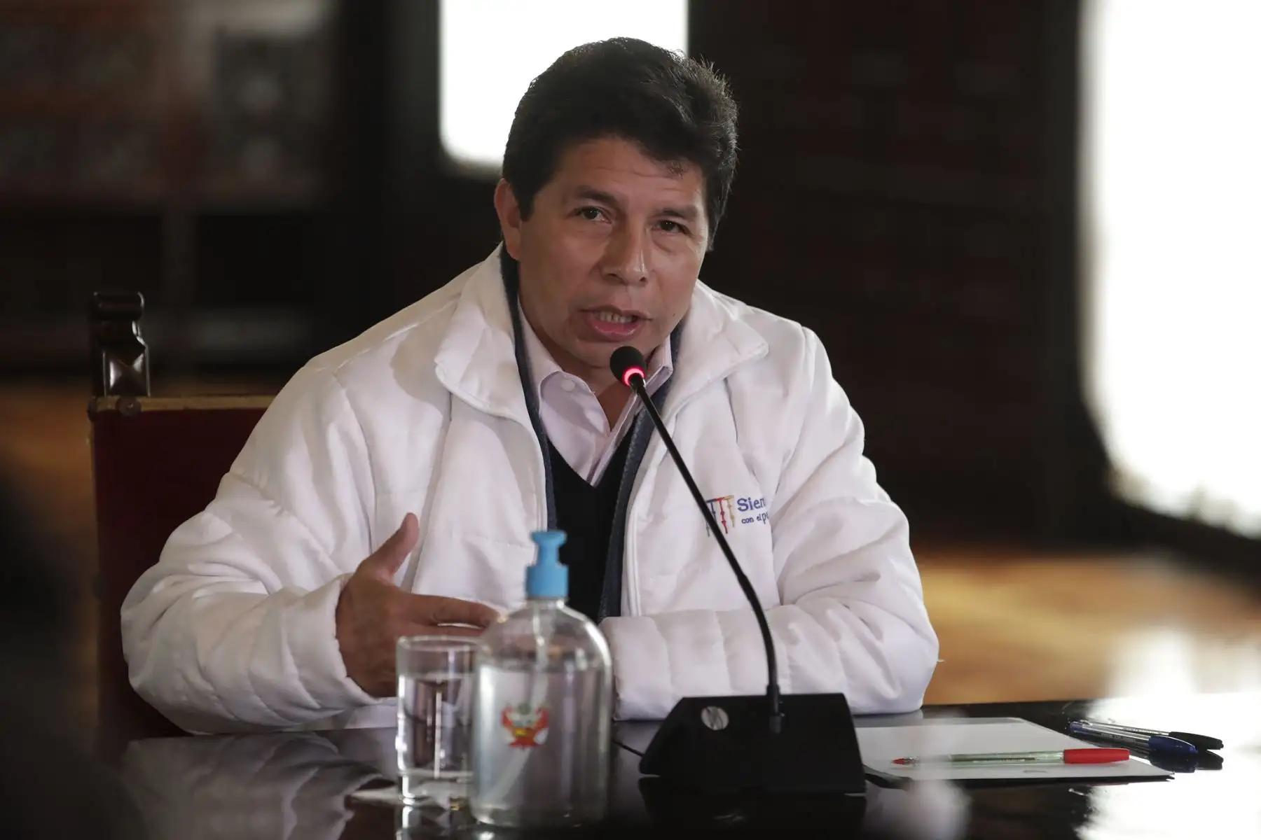 Presidente de la República, Pedro Castillo Terrones, sostiene reunión con representantes de trabajadores del sector Salud.
Foto: ANDINA / Prensa Presidencia
