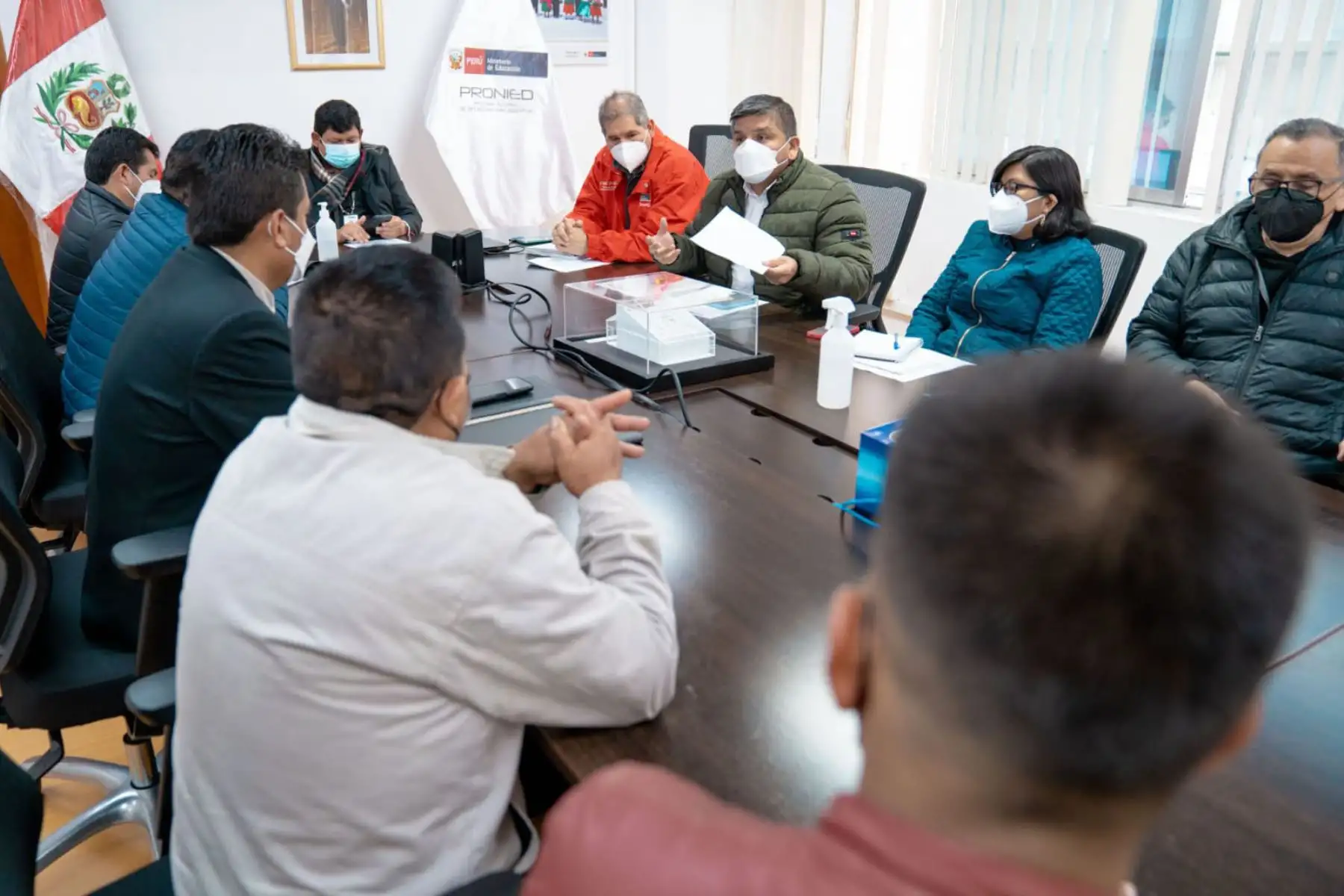 Equipo técnico del Pronied efectuó inspecciones para levantar las observaciones de colegio que permita su recepción. Foto: ANDINA/Pronied
