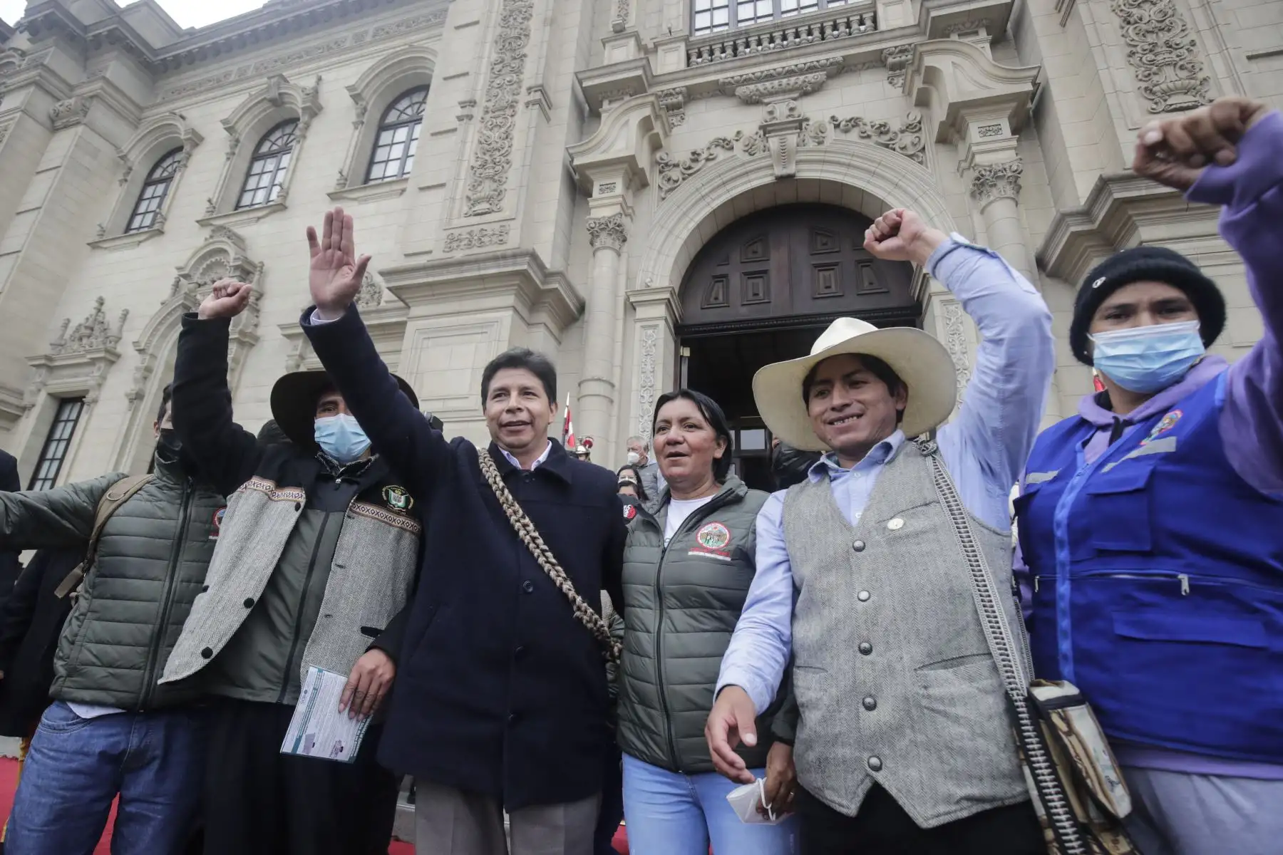 Presidente Pedro Castillo, se reúne con principales dirigentes de las rondas campesinas de diversas regiones del país. Foto: ANDINA/Prensa Presidencia