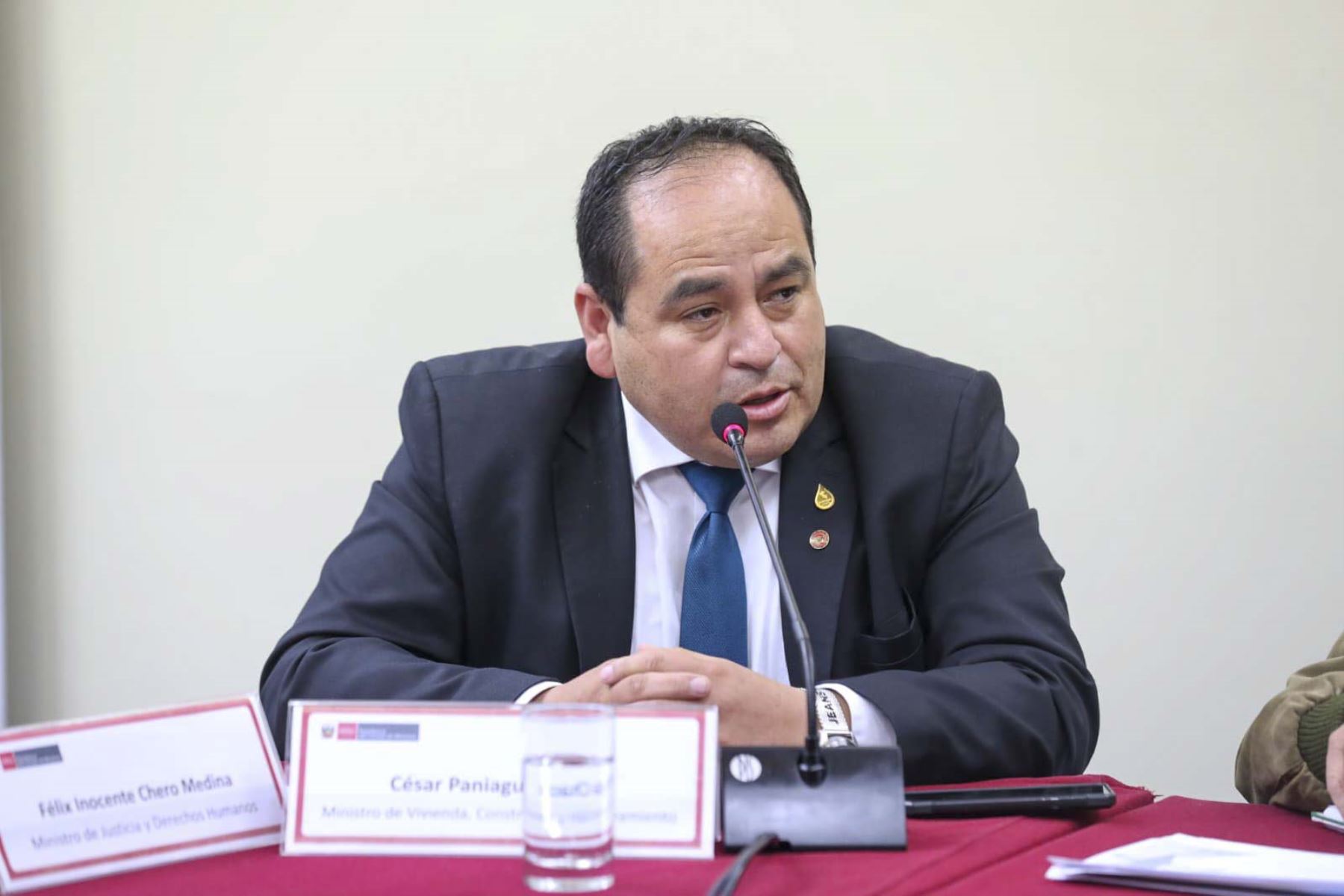 Ministro de Vivienda, Construcción y Saneamiento, César Paniagua. Foto: ANDINA/difusión.