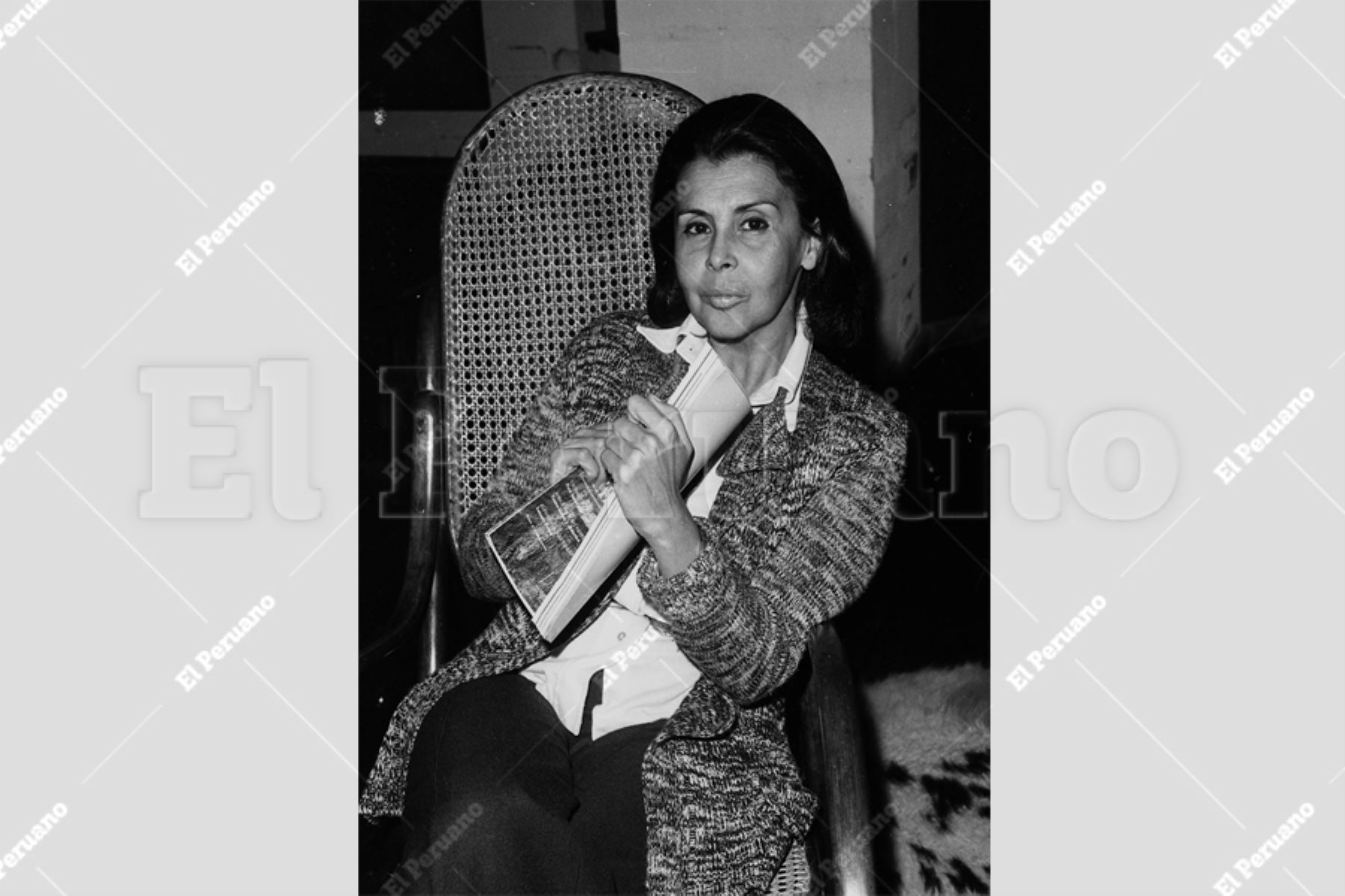Lima - 5 julio 1975 / Entrevista a la poeta Blanca Varela.  Foto: Archivo Histórico / El Peruano