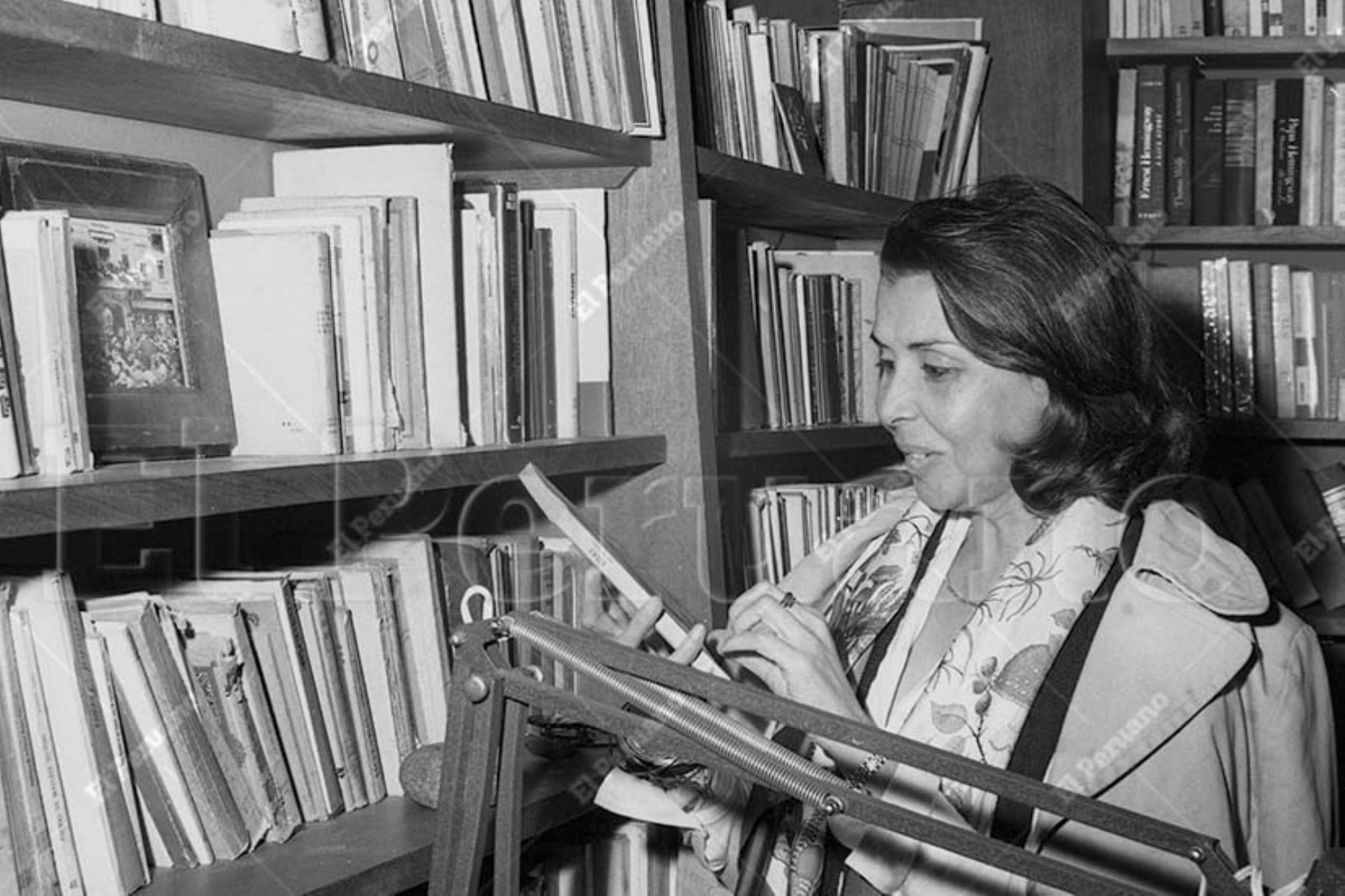 Lima - 10 junio 1975 / Entrevista a la poeta Blanca Varela. Foto: Archivo Histórico / El Peruano
