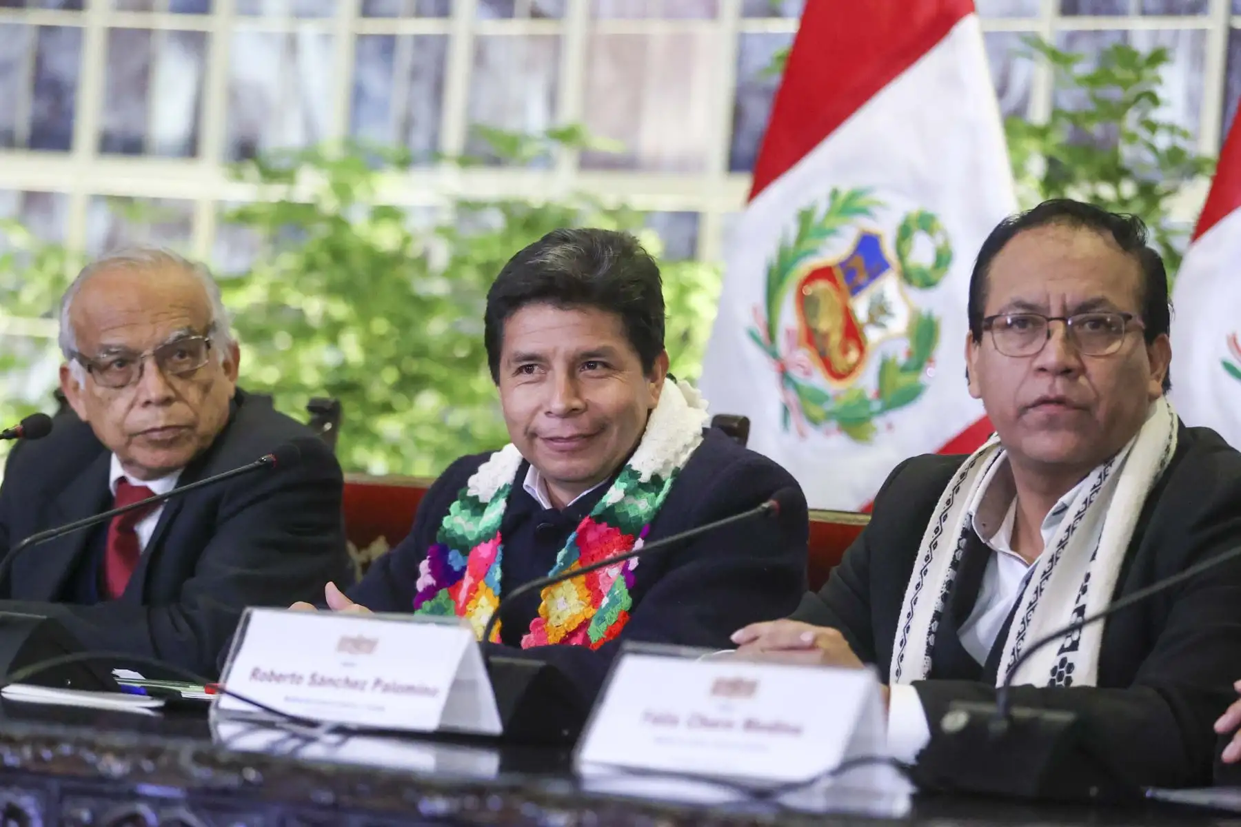 Presidente Castillo se reúne con dirigentes de Lima Metropolitana y de organizaciones sociales del Perú. Foto: ANDINA/Prensa Presidencia