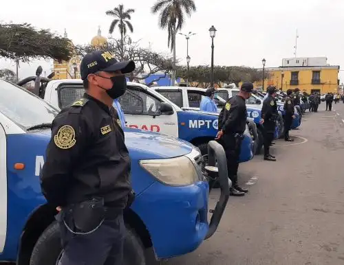 Las municipalidades de Víctor Larco, El Porvenir, La Esperanza y Trujillo, región La Libertad, implementarán un patrullaje integrado junto con la Policía Nacional para combatir la ola de delincuencia. Foto: Luis Puell