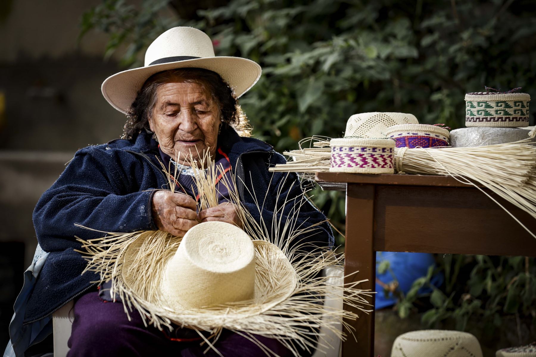 La historia del taller de sombreros San José de Pilco es un ejemplo de superación y el Mincetur impulsa iniciativas para ayudar a pequeños artesanos a reactivarse.  Foto: PCM/Juan Pablo Azabache