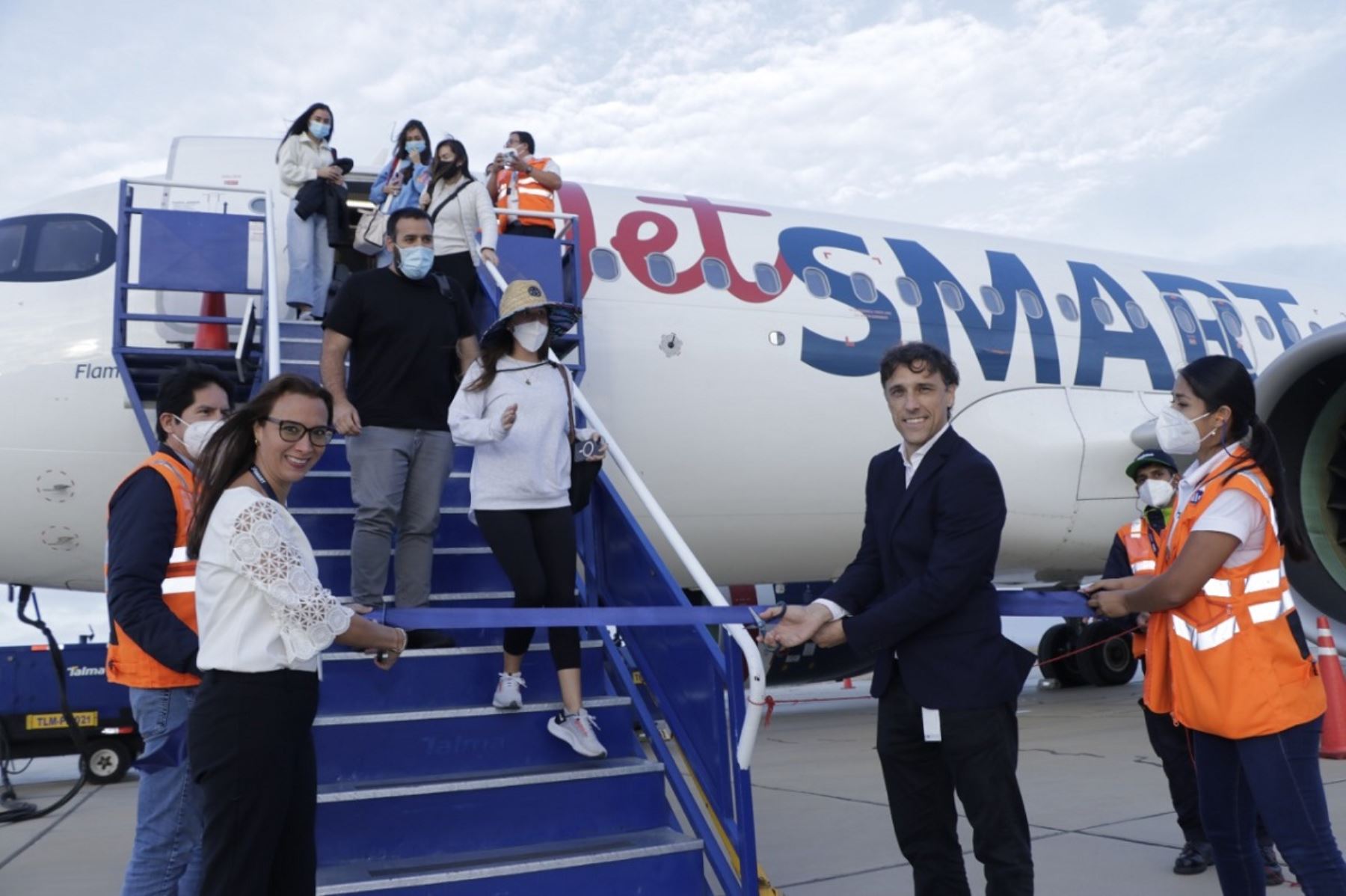 Aeropuertos del Perú inauguró hoy la ruta Lima-Talara de la aerolínea JetSMART. Foto: Cortesía.