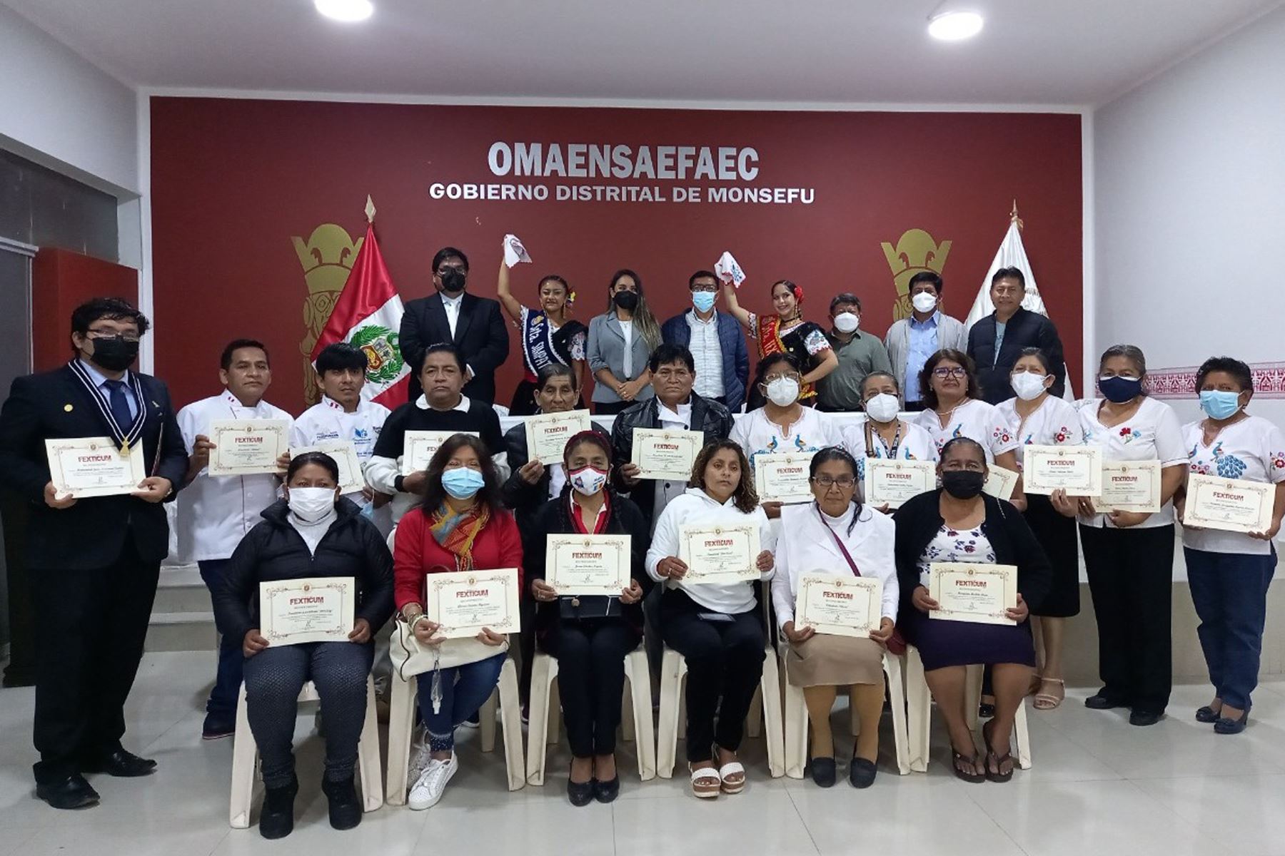La municipalidad distrital de Monsefú organizó ceremonia de reconocimiento a participantes en Fexticum 2022. Foto: ANDINA/Difusión