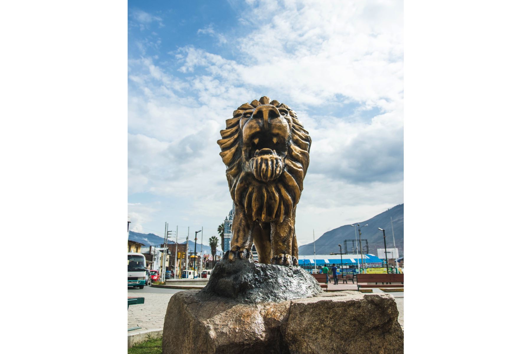 León de Huánuco en la Plaza de Armas de la ciudad de Huánuco. 
Foto: PROMPERU