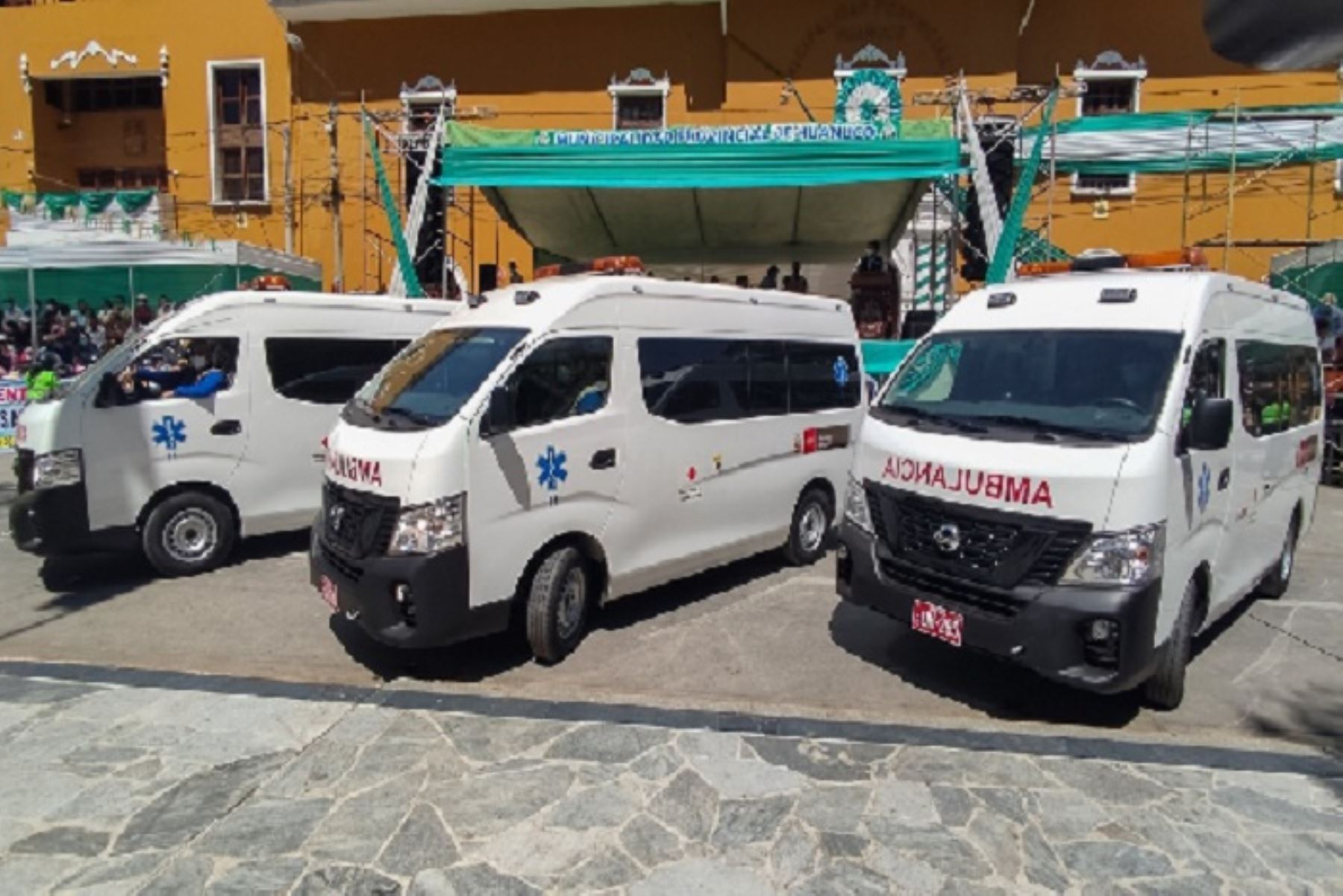 Las tres  ambulancias se destinan al  Hospital La Unión de la Red Dos de Mayo y los centros de Salud Aucayacu y Carlos Showing Ferrari, a fin de seguir reforzando los recursos de la atención médica de la población huanuqueña.