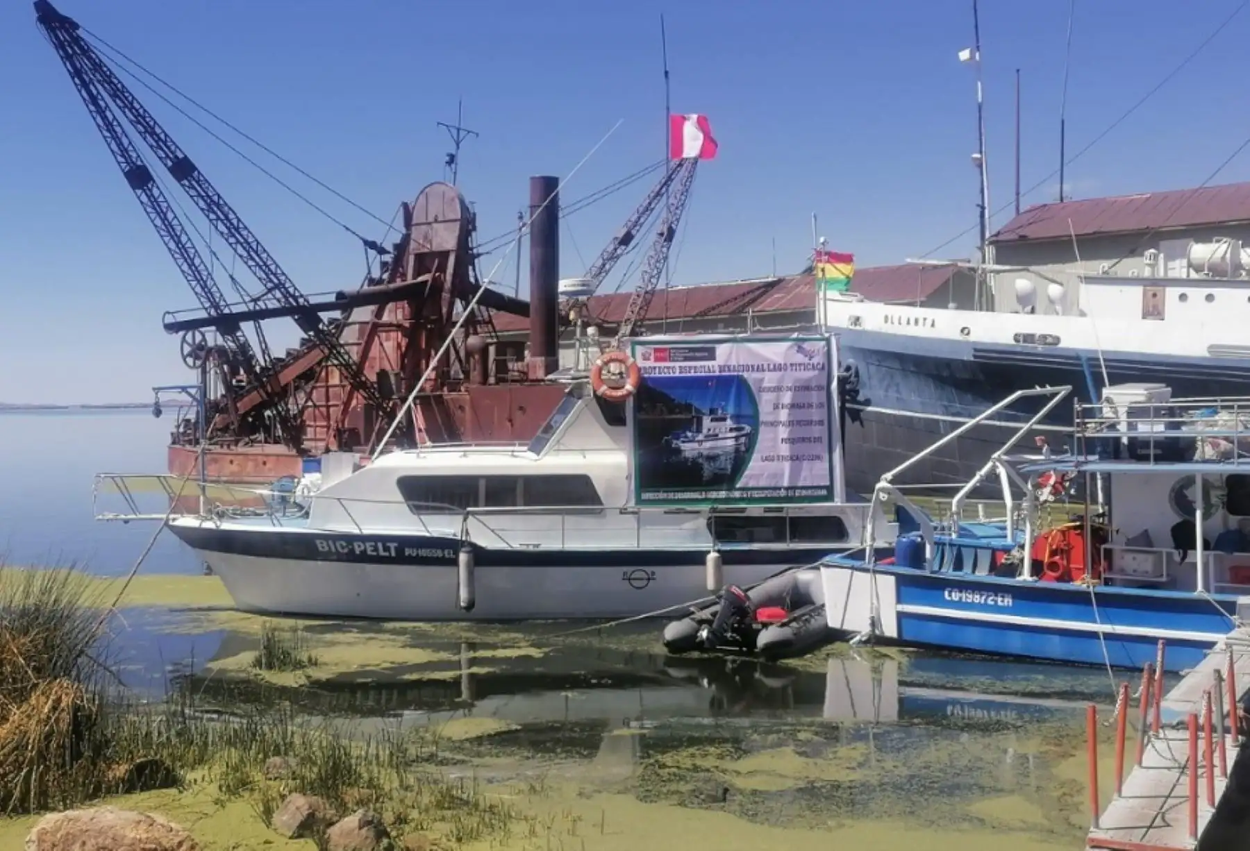 Un crucero binacional Perú-Bolivia para evaluar la biomasa del lago Titicaca ha iniciado la Autoridad Binacional del Lago Titicaca con la finalidad de determinar la cantidad de biomasa de las diversas especies que conforman los recursos pesqueros y que sirva de base para el manejo del ordenamiento de las pesquerías en ambos países.
