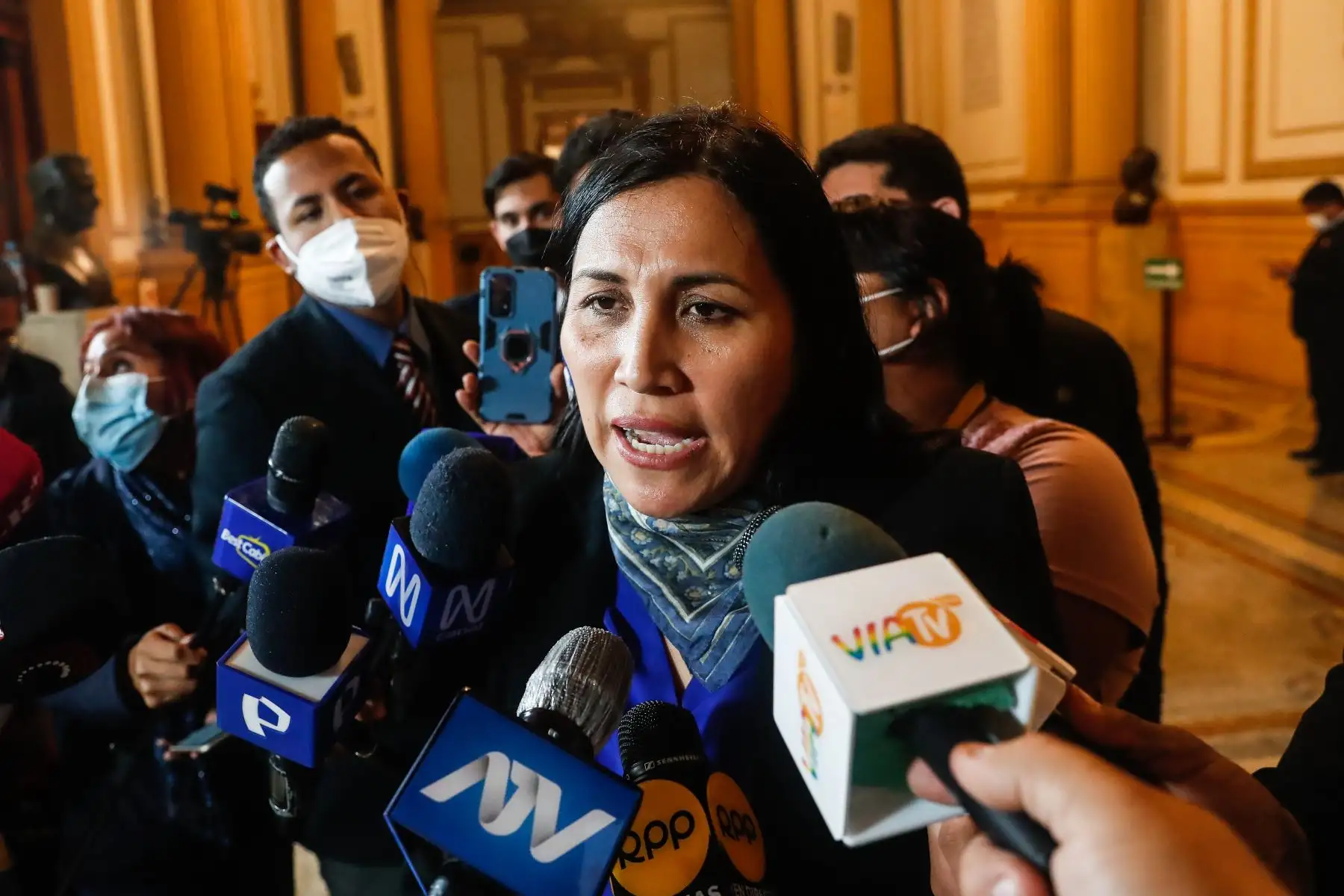 Flor Pablo pidió desaforar a Freddy Díaz. ANDINA/Renato Pajuelo