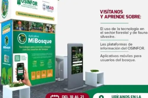 El Organismo de Supervisión de los Recursos Forestales y de Fauna Silvestre participará en la ExpoAmazónica Amazonas 2022, que se realizará del 18 al 21 de agosto en la ciudad de Chachapoyas, donde exhibirá su aporte tecnológico al sector forestal de país, mediante innovadores aplicativos y plataformas de información.