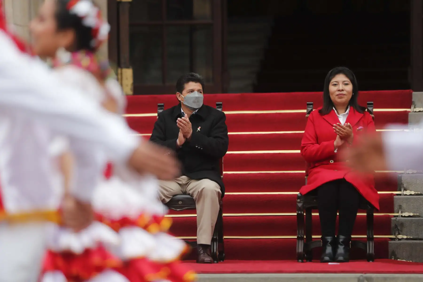 El presidente de la República, Pedro Castillo, participa en acto cultural en el marco del aniversario de la reincorporación de Tacna al Perú, en el Patio de Honor de Palacio de Gobierno. Foto: ANDINA/Prensa Presidencia