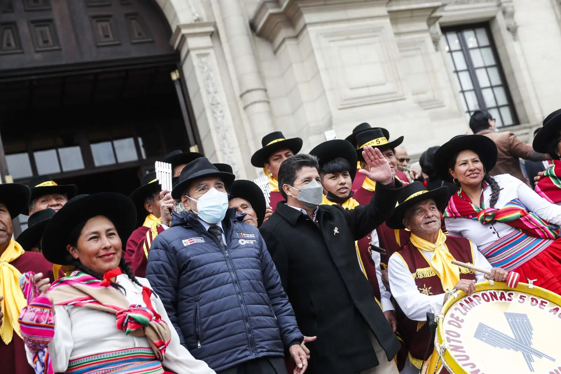 El presidente de la República, Pedro Castillo, participa en acto cultural en el marco del aniversario de la reincorporación de Tacna al Perú, en el Patio de Honor de Palacio de Gobierno. Foto: ANDINA/Prensa Presidencia