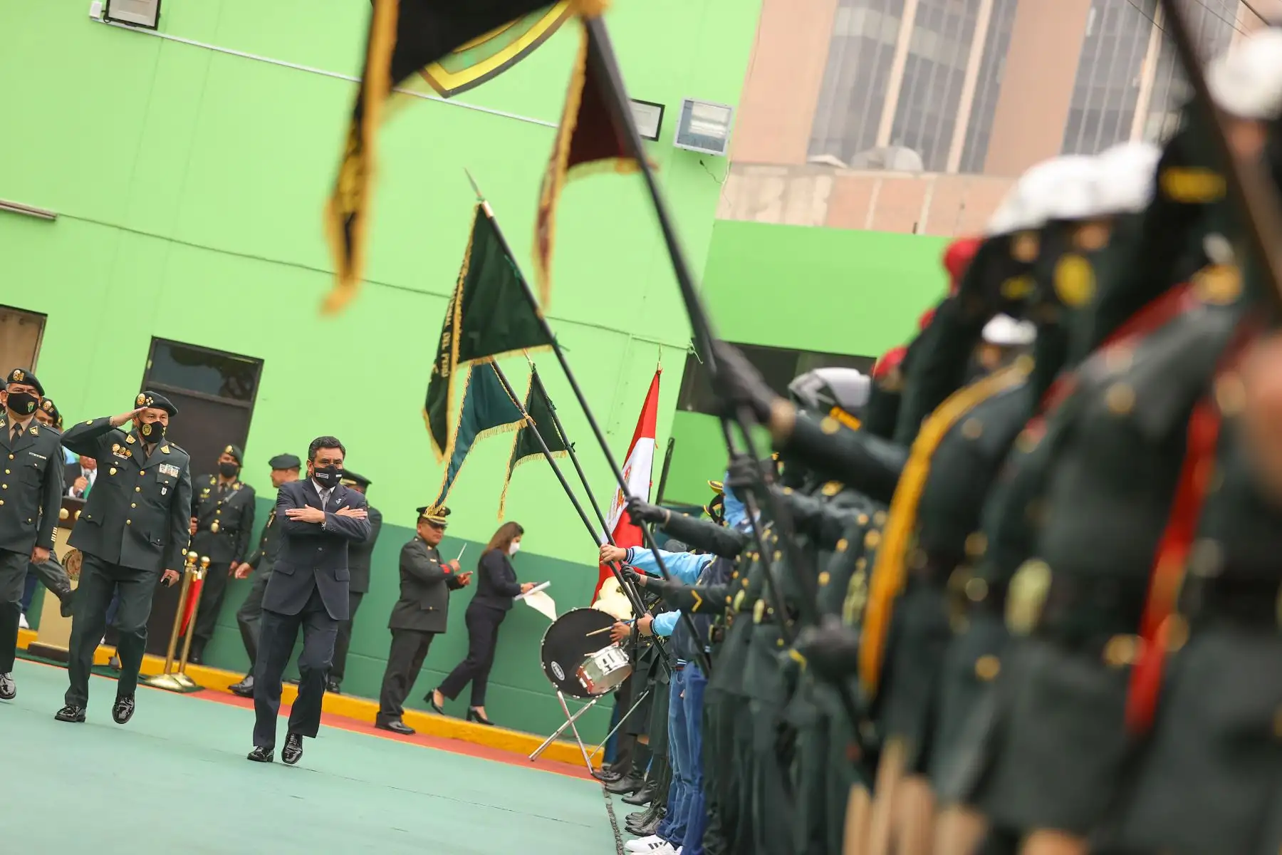 Con la presencia del Ministro del Interior, Willy Huerta Olivas y el Comandante General PNP, General de Policía, Luis Vera Llerena, la Policía Nacional del Perú, a través de la Región Policial Lima llevó a cabo la Ceremonia por el 19° Aniversario del Escuadrón Verde.
Foto: ANDINA/Andrés Valle