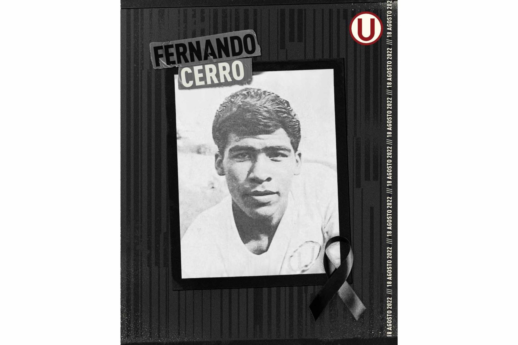 “El Mono Cerro” formó parte del club, del cual era hincha, desde 1969 y alternó con el equipo titular en 1970. Foto: Club Universitario