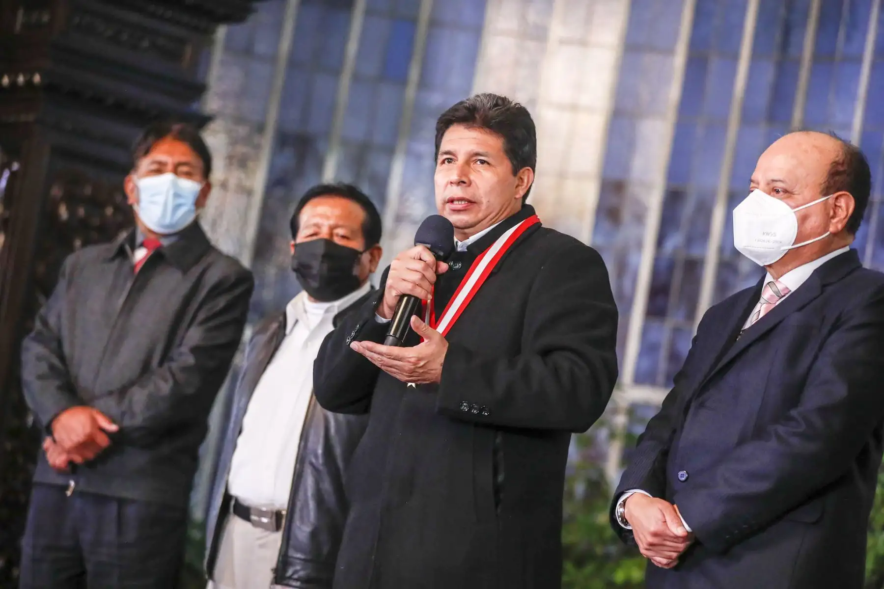 Presidente de la República, Pedro Castillo, sostiene reunión con miembros de la Confederación de Trabajadores Estatales.
Foto: ANDINA/Prensa Presidencia