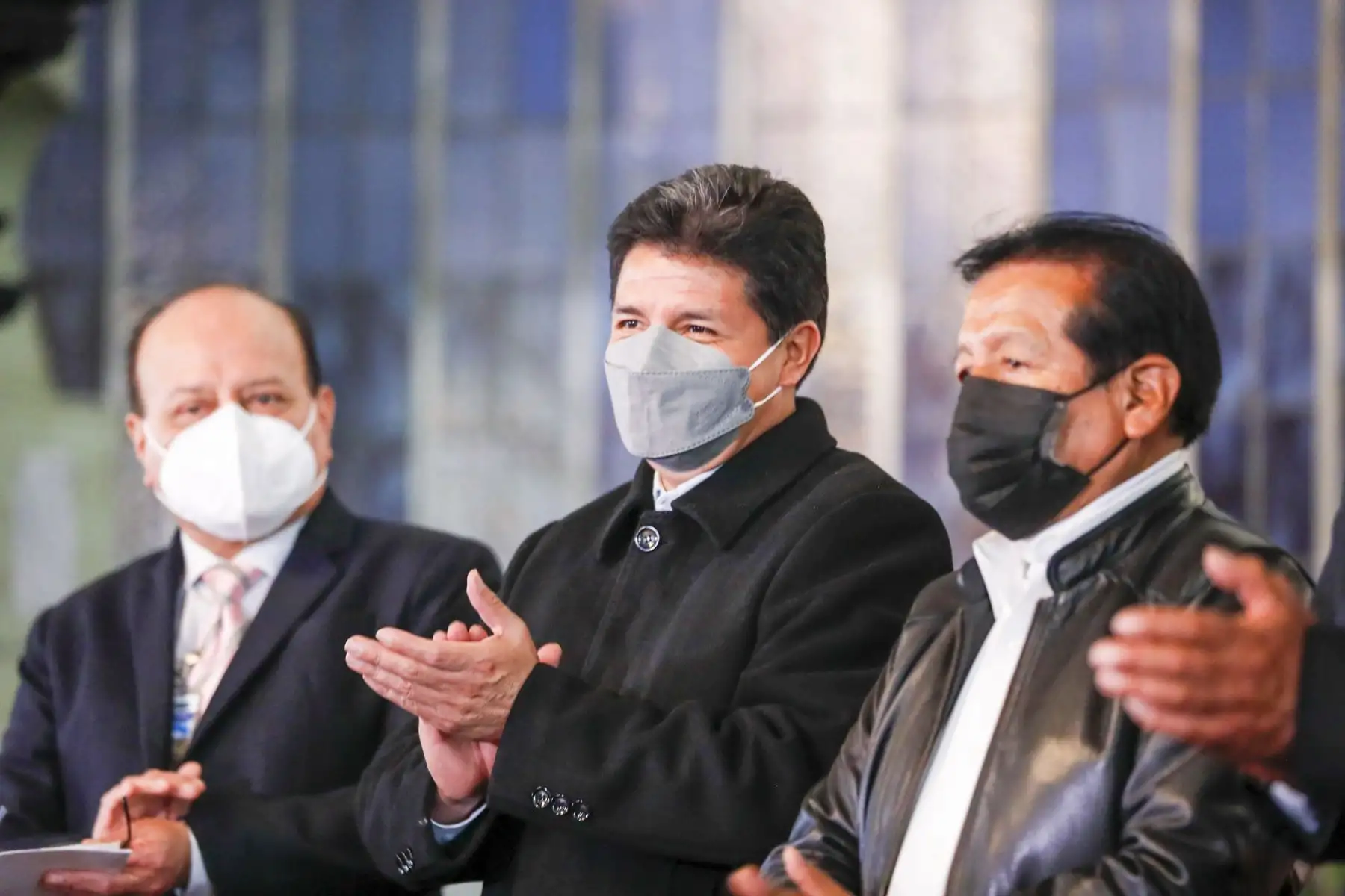 Presidente de la República, Pedro Castillo, sostiene reunión con miembros de la Confederación de Trabajadores Estatales.
Foto: ANDINA/Prensa Presidencia