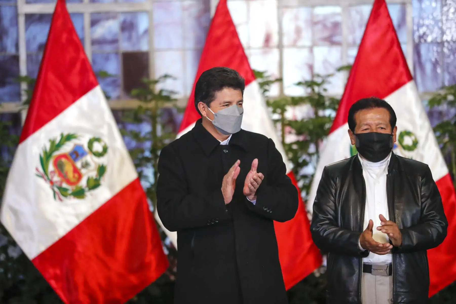 Presidente de la República, Pedro Castillo, sostiene reunión con miembros de la Confederación de Trabajadores Estatales.
Foto: ANDINA/Prensa Presidencia