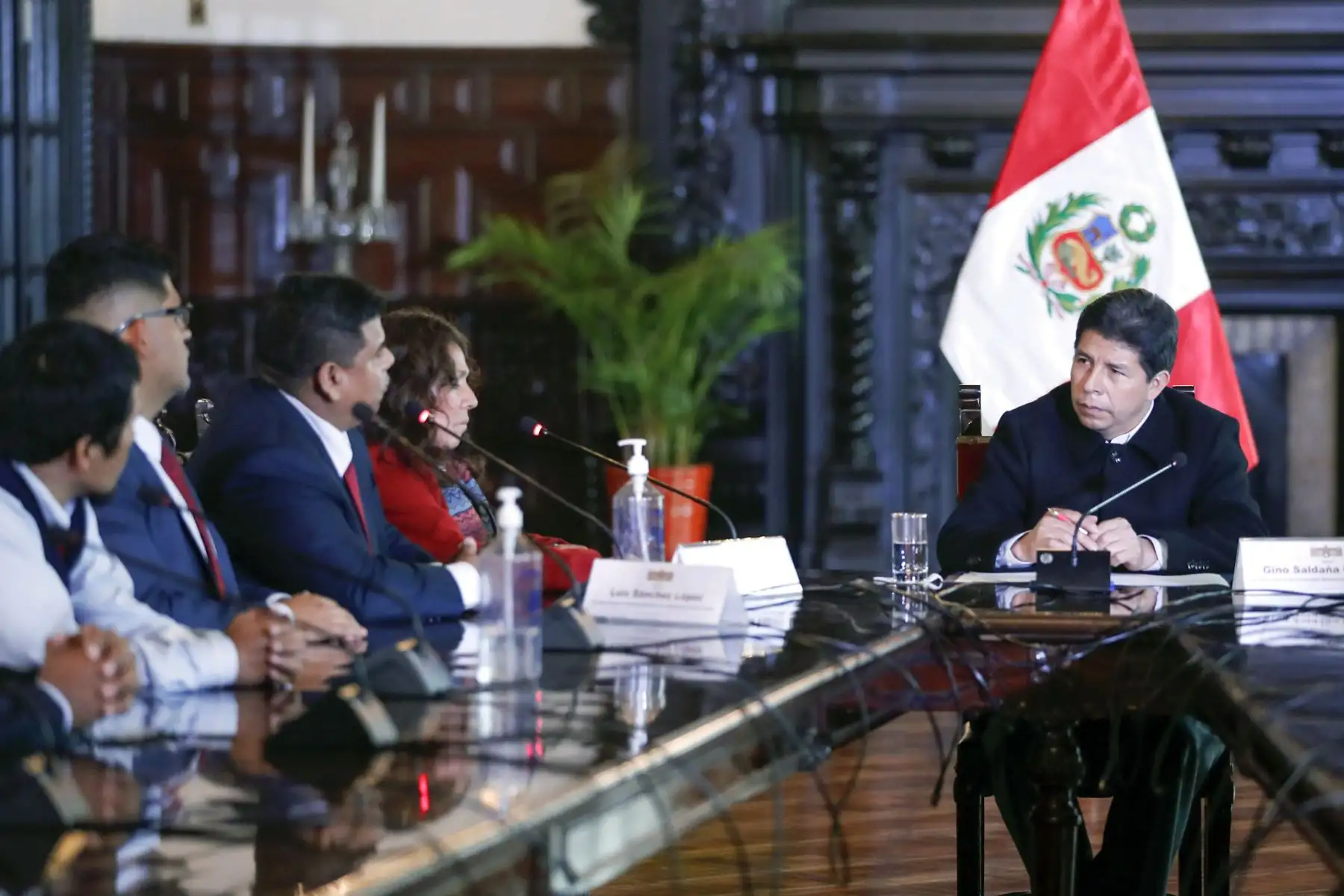 Presidente de la República, Pedro Castillo, se reunió con trabajadores del Poder Judicial.
Foto: ANDINA/Prensa Presidencia