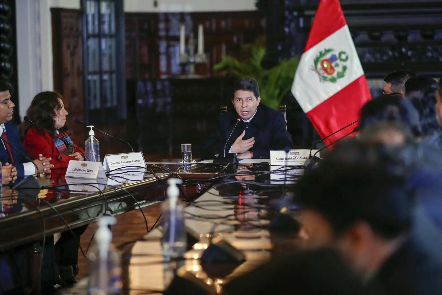 Presidente de la República, Pedro Castillo, se reunió con trabajadores del Poder Judicial.
Foto: ANDINA/Prensa Presidencia